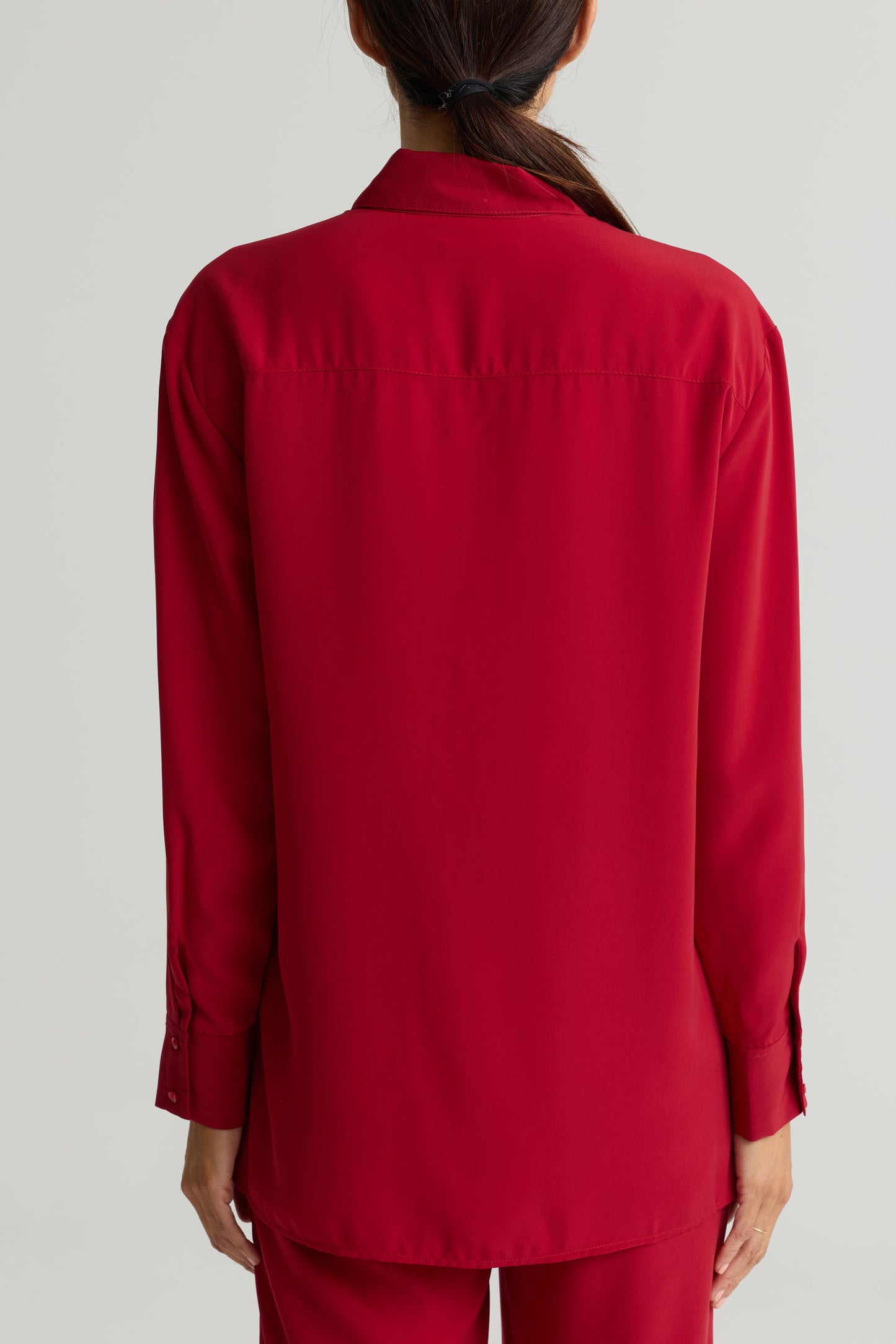 Peached Woven Tunic Blouse