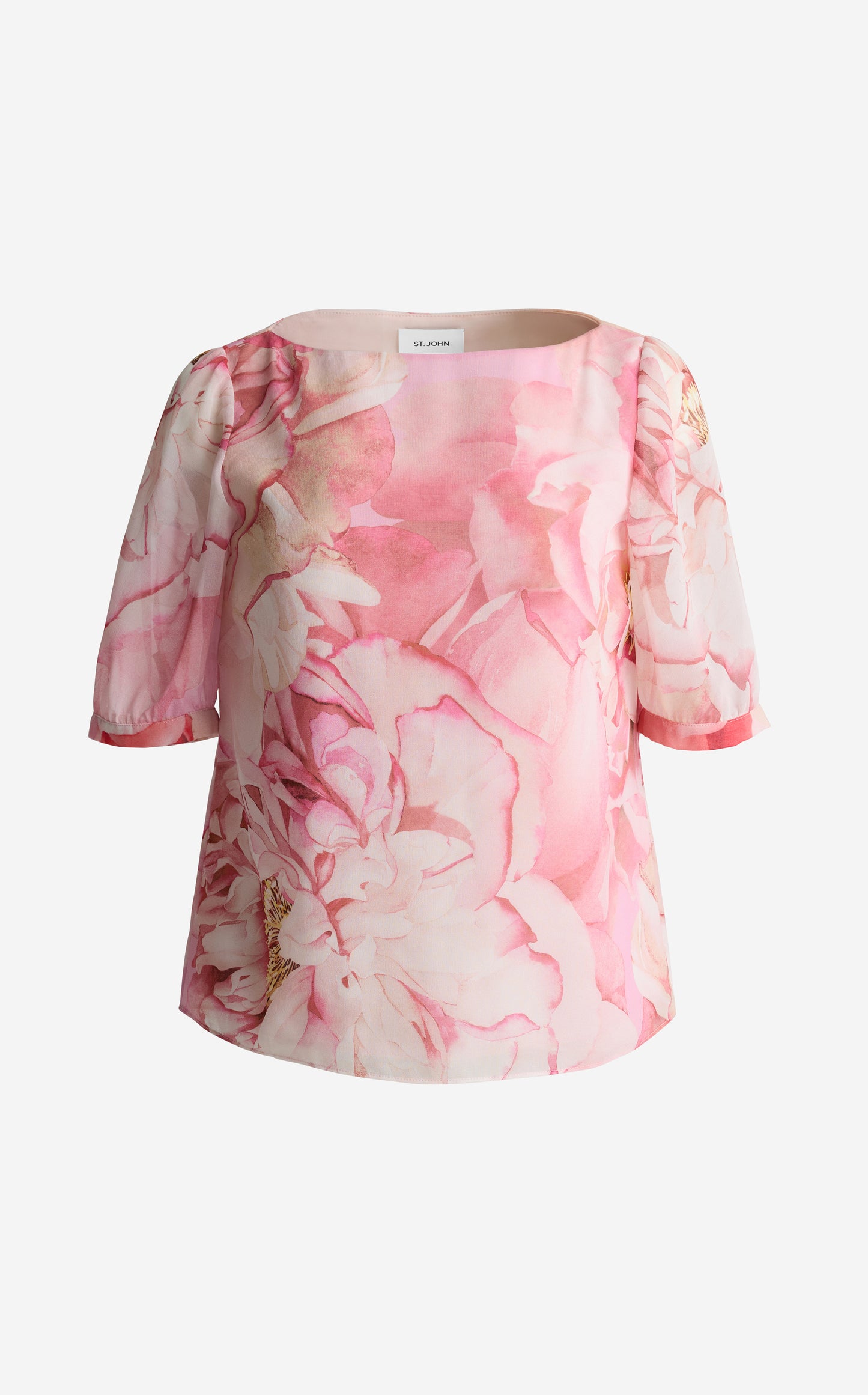 Monique Top In Le Jardin Print Georgette