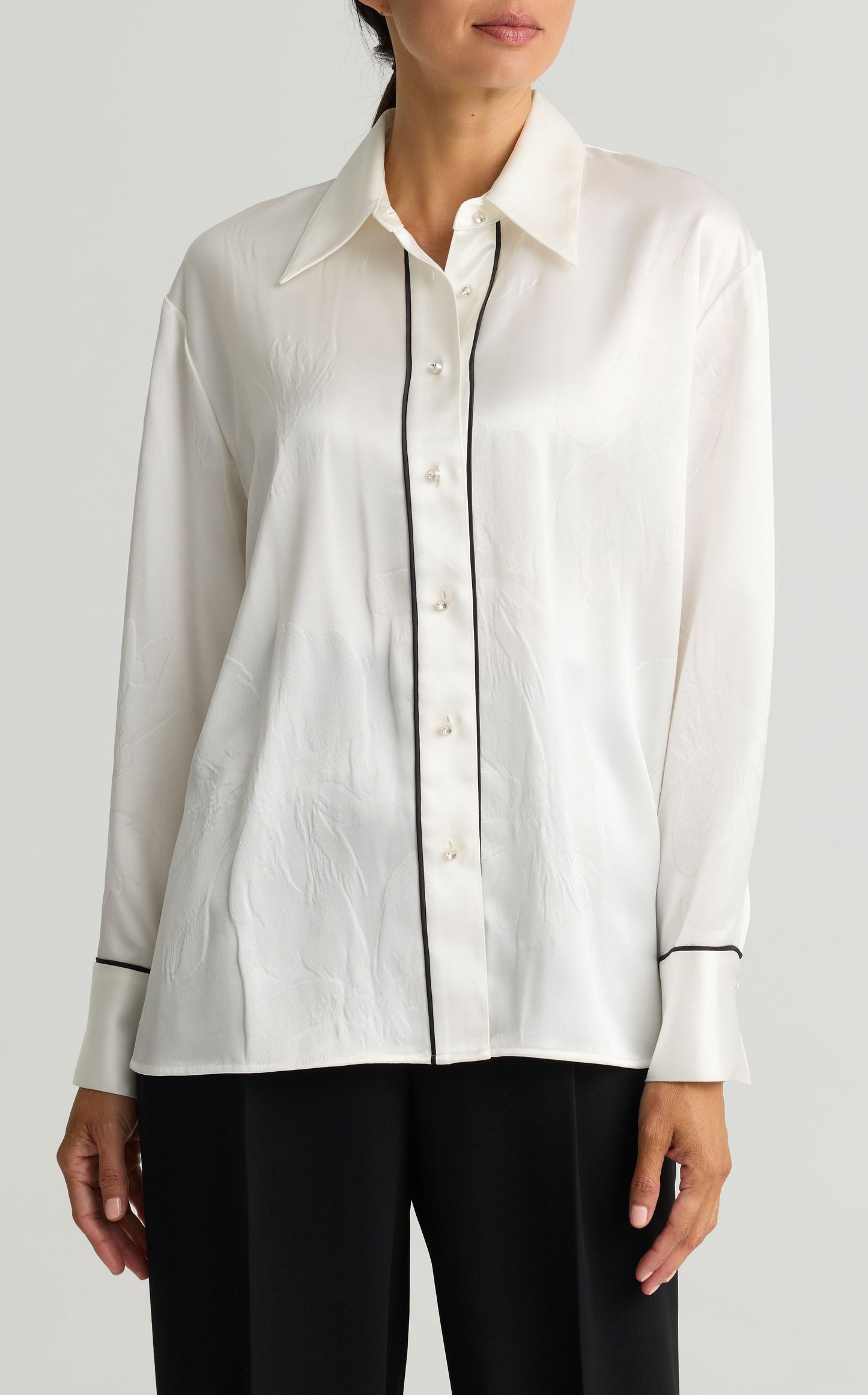 Embossed Floral Blouse