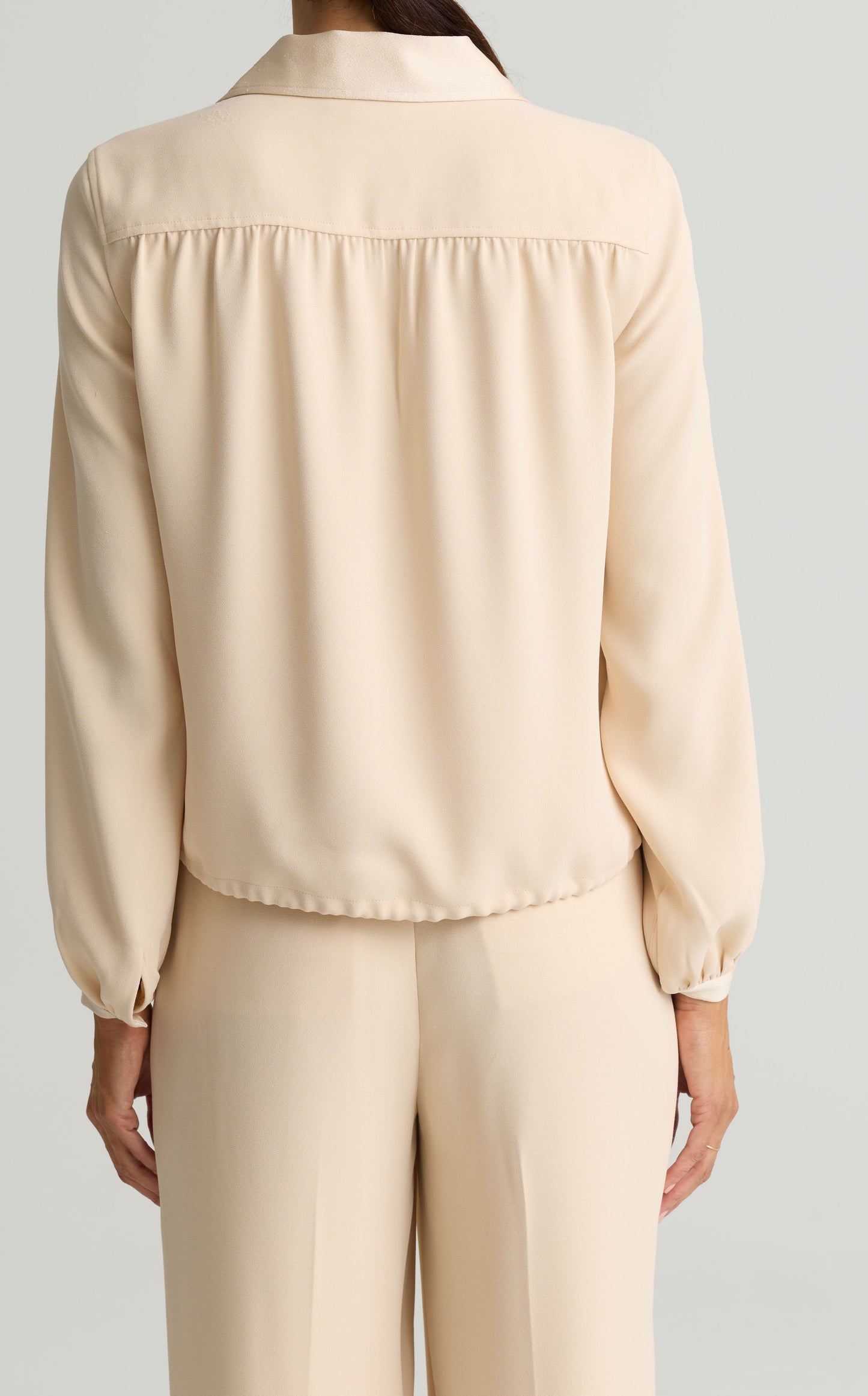 Satin Back Crepe Blouse