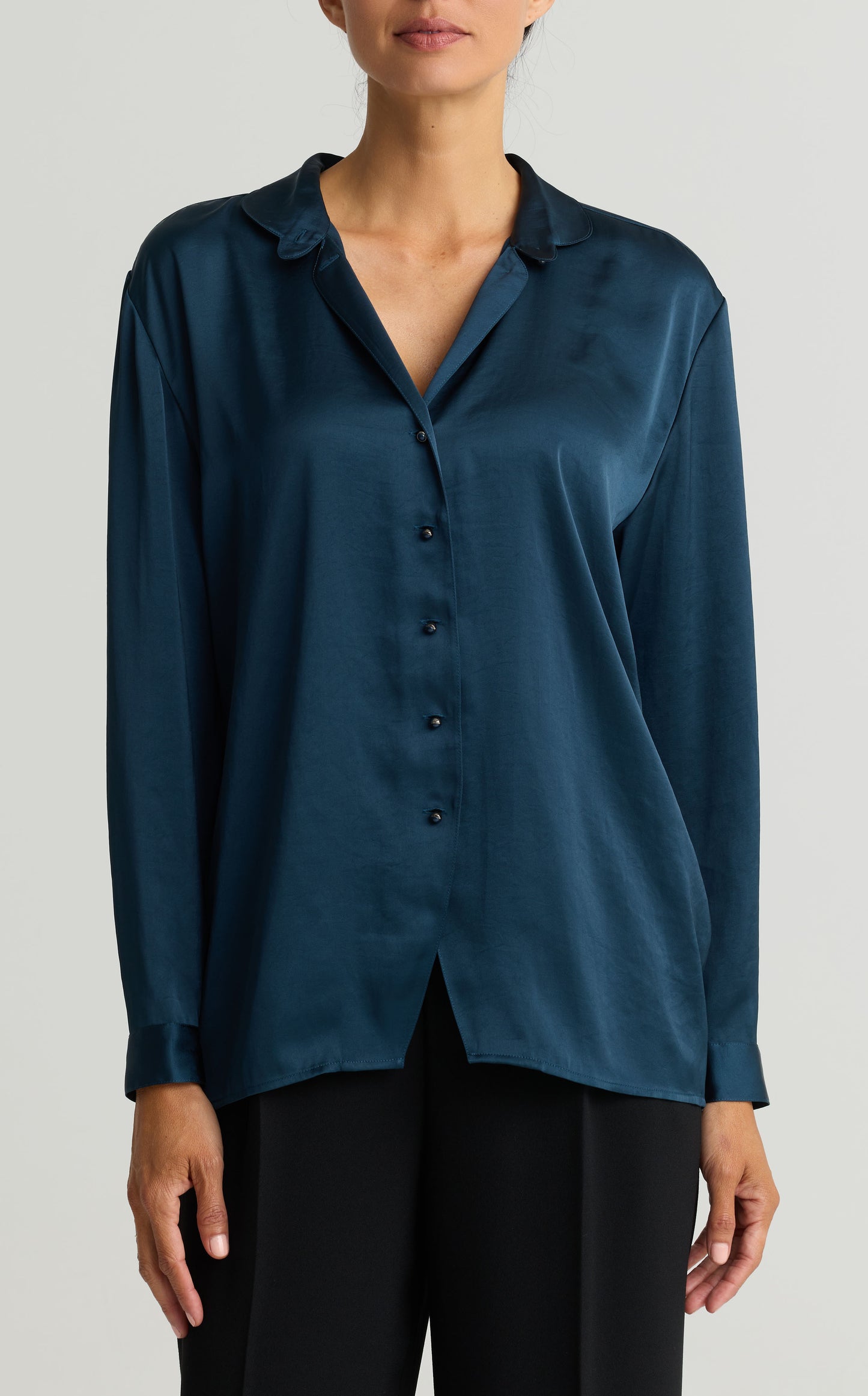 Washed Satin Blouse
