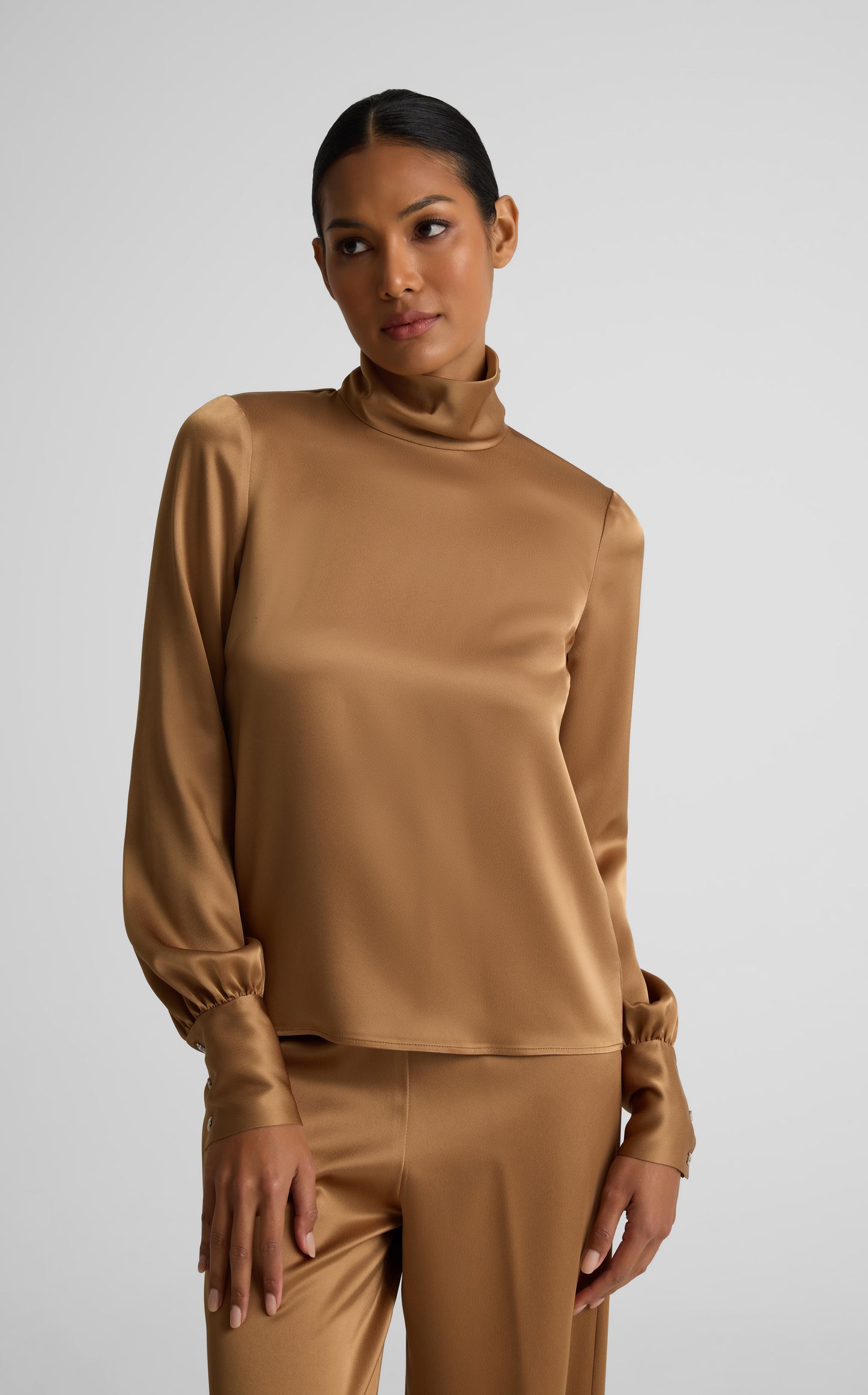 Frances Top In Liquid Satin