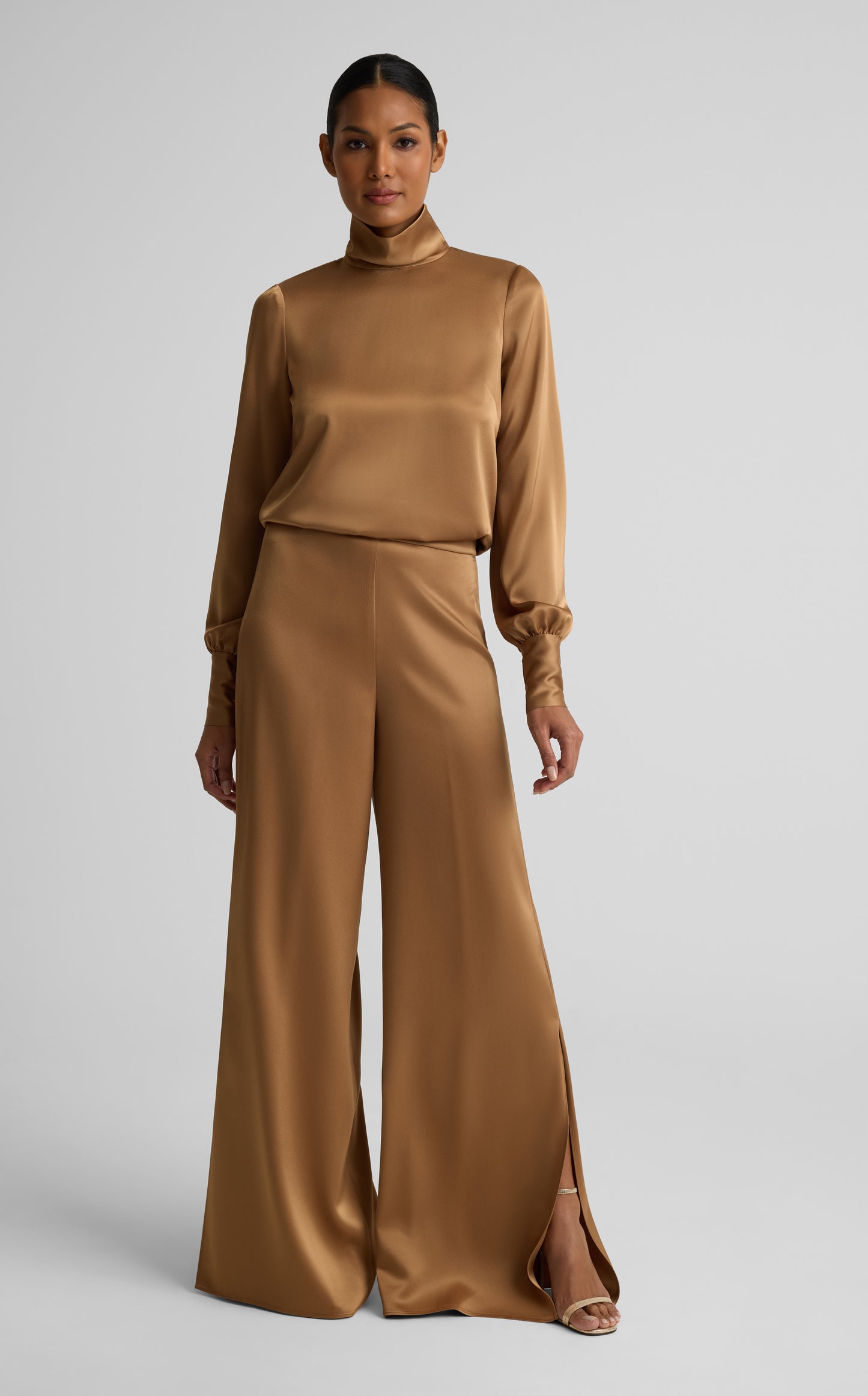 Frances Top In Liquid Satin