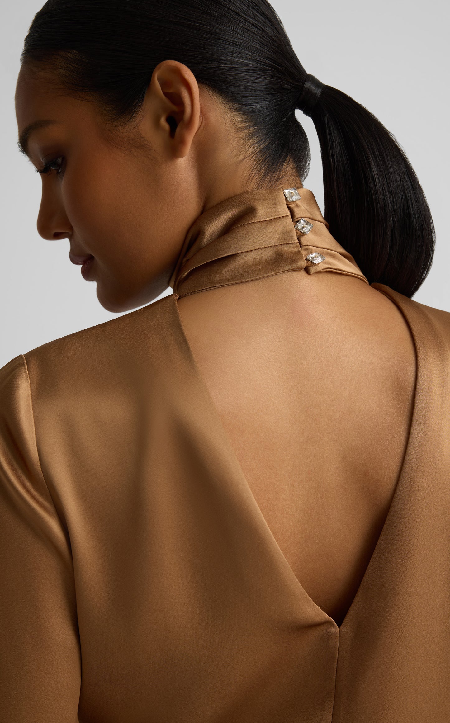 Frances Top In Liquid Satin