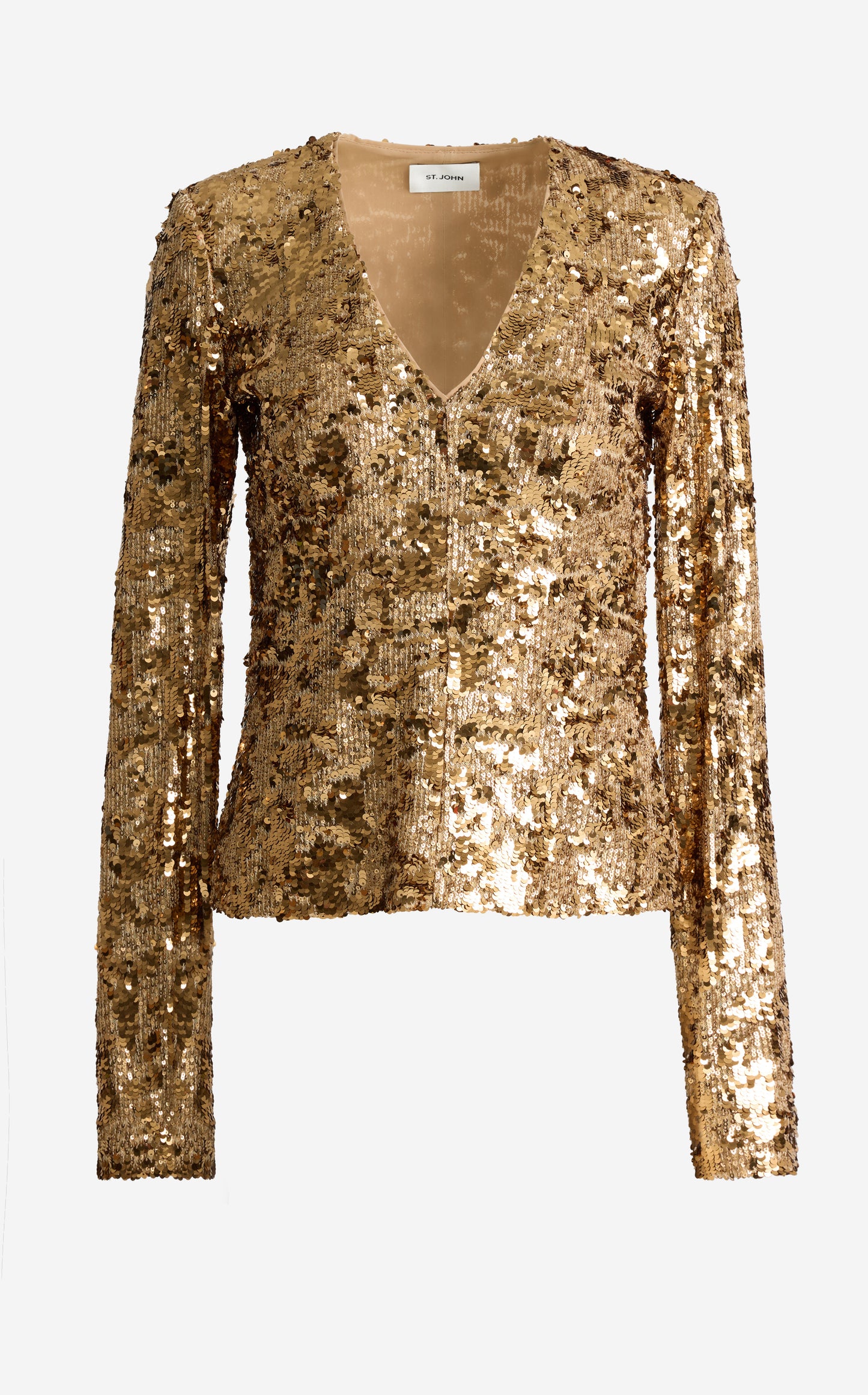 Megan  Top In Stretch Sequin Knit