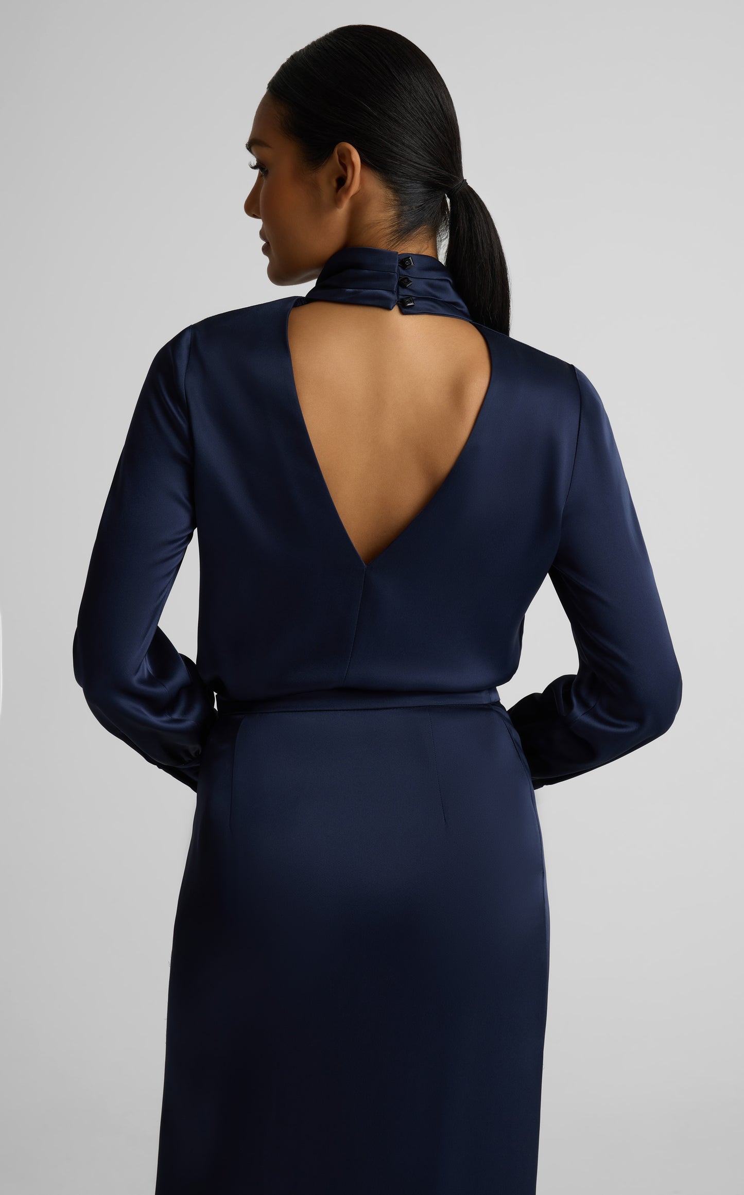 Frances Top In Liquid Satin