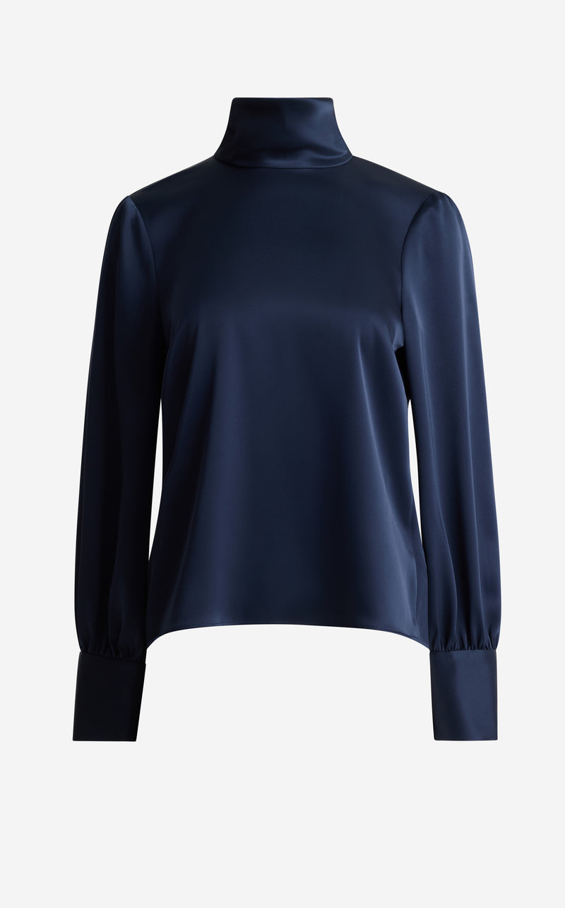 Frances Top In Liquid Satin
