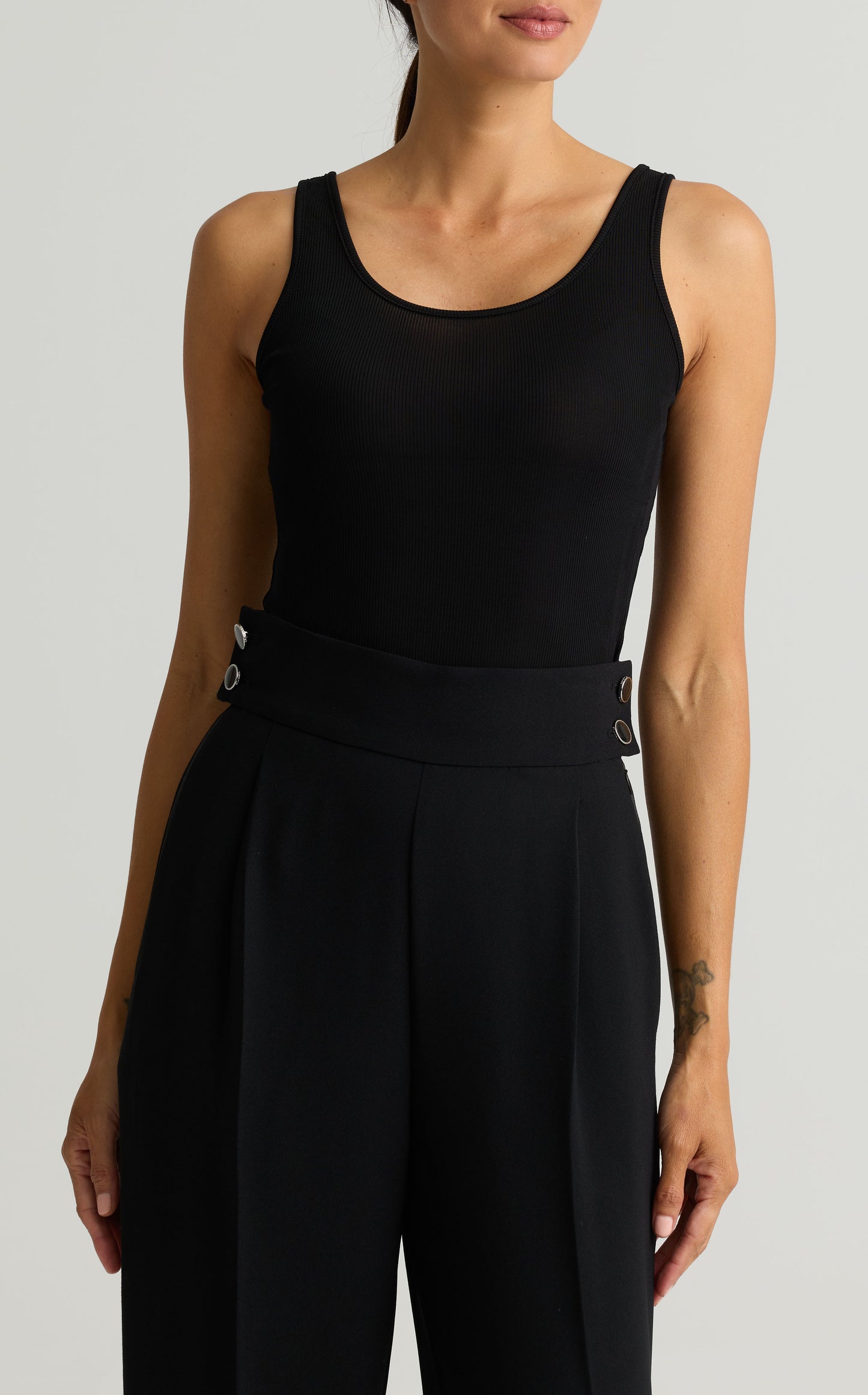 Stretch Rib Knit Tank