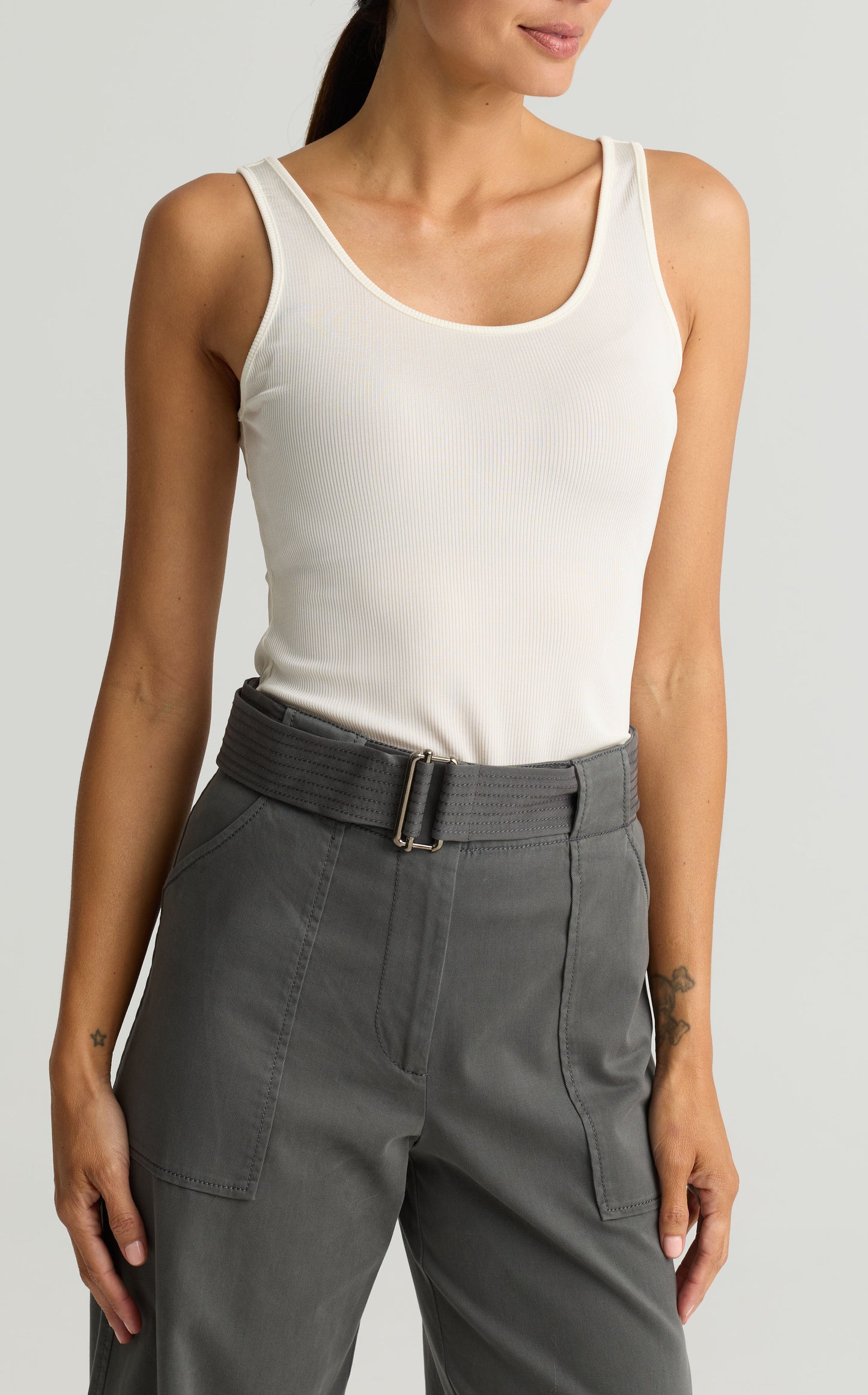 Stretch Viscose Tank Top
