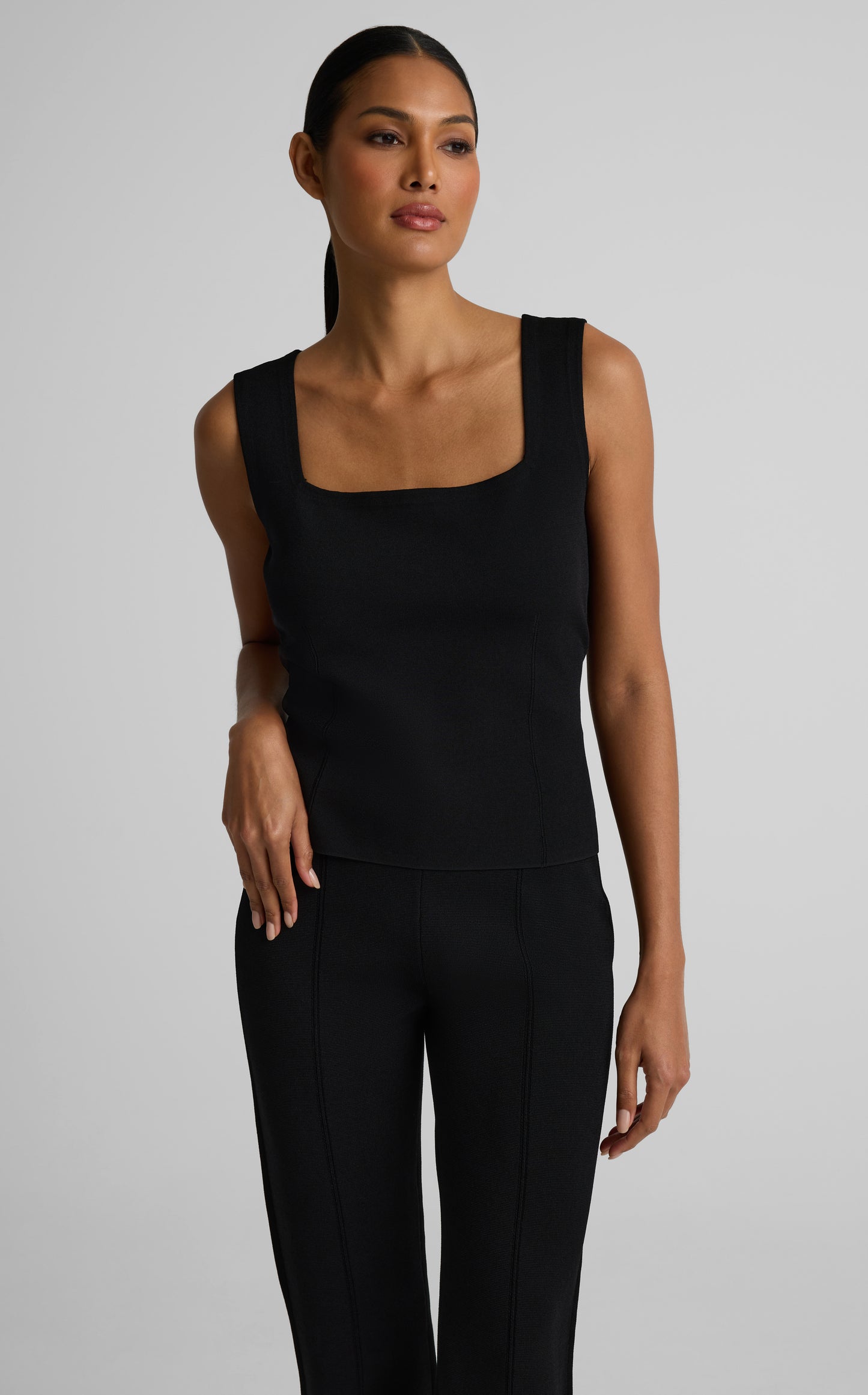 Abby Top In Santa Roma Knit