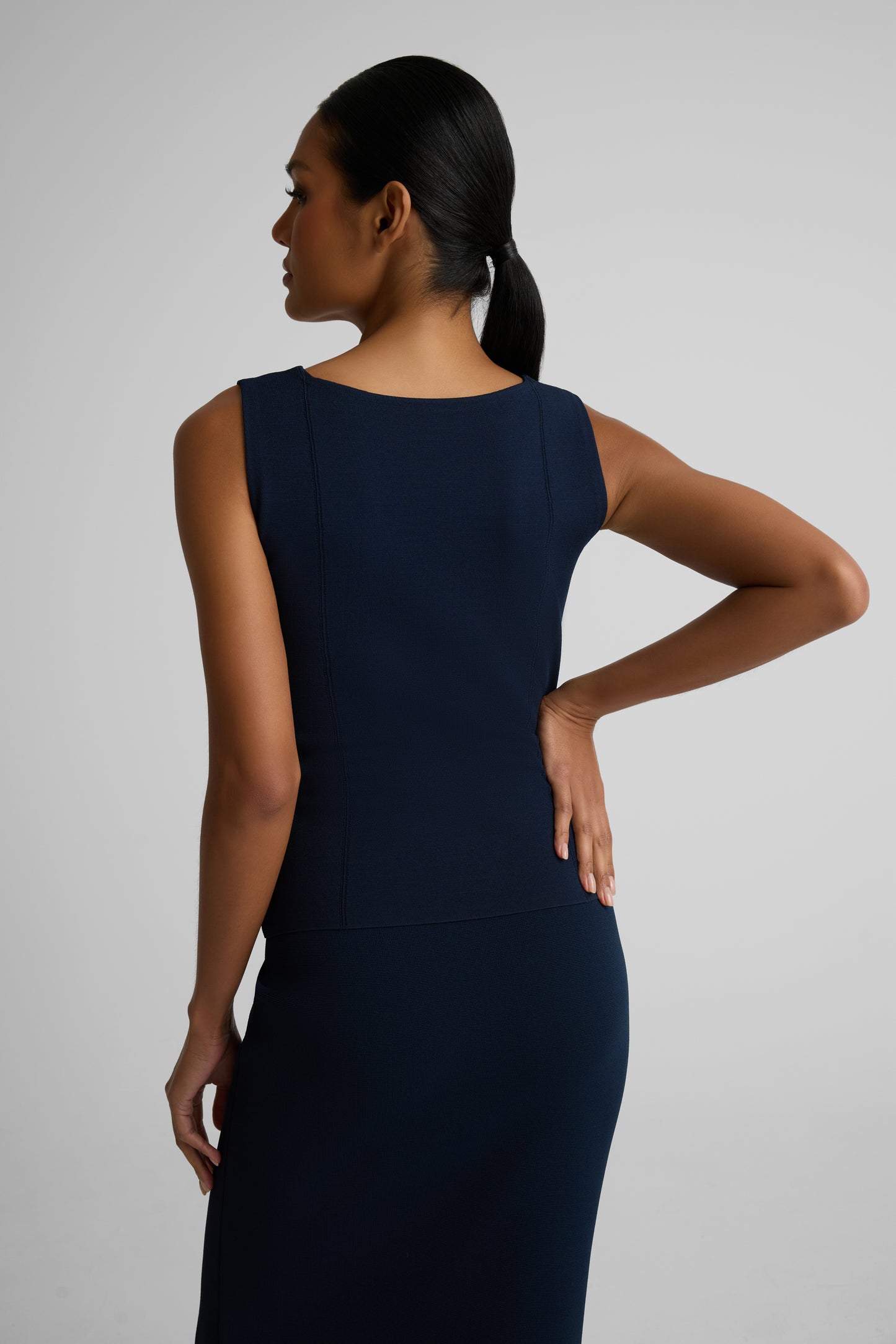 Abby Top In Santa Roma Knit