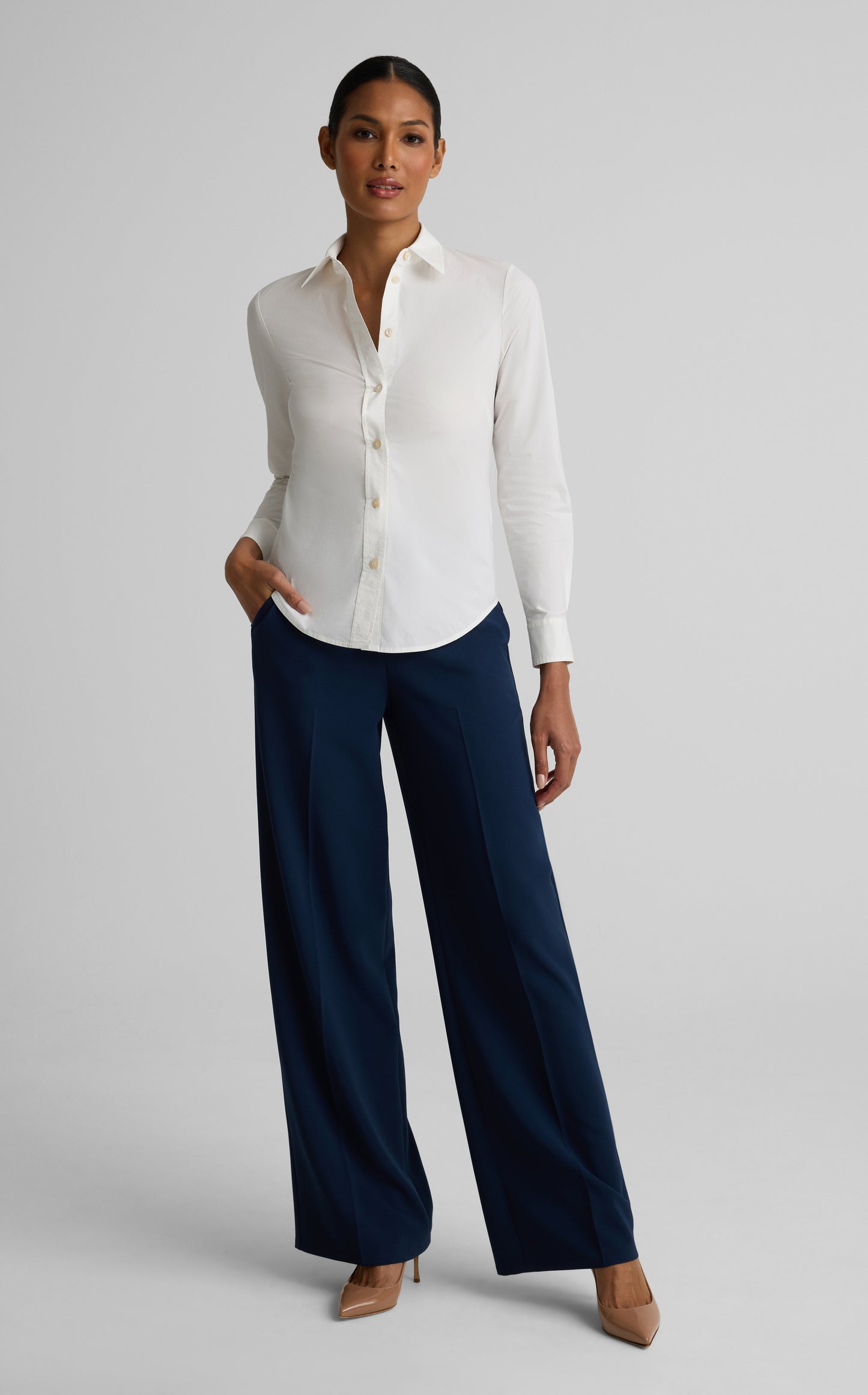 Melissa Blouse In Stretch Poplin