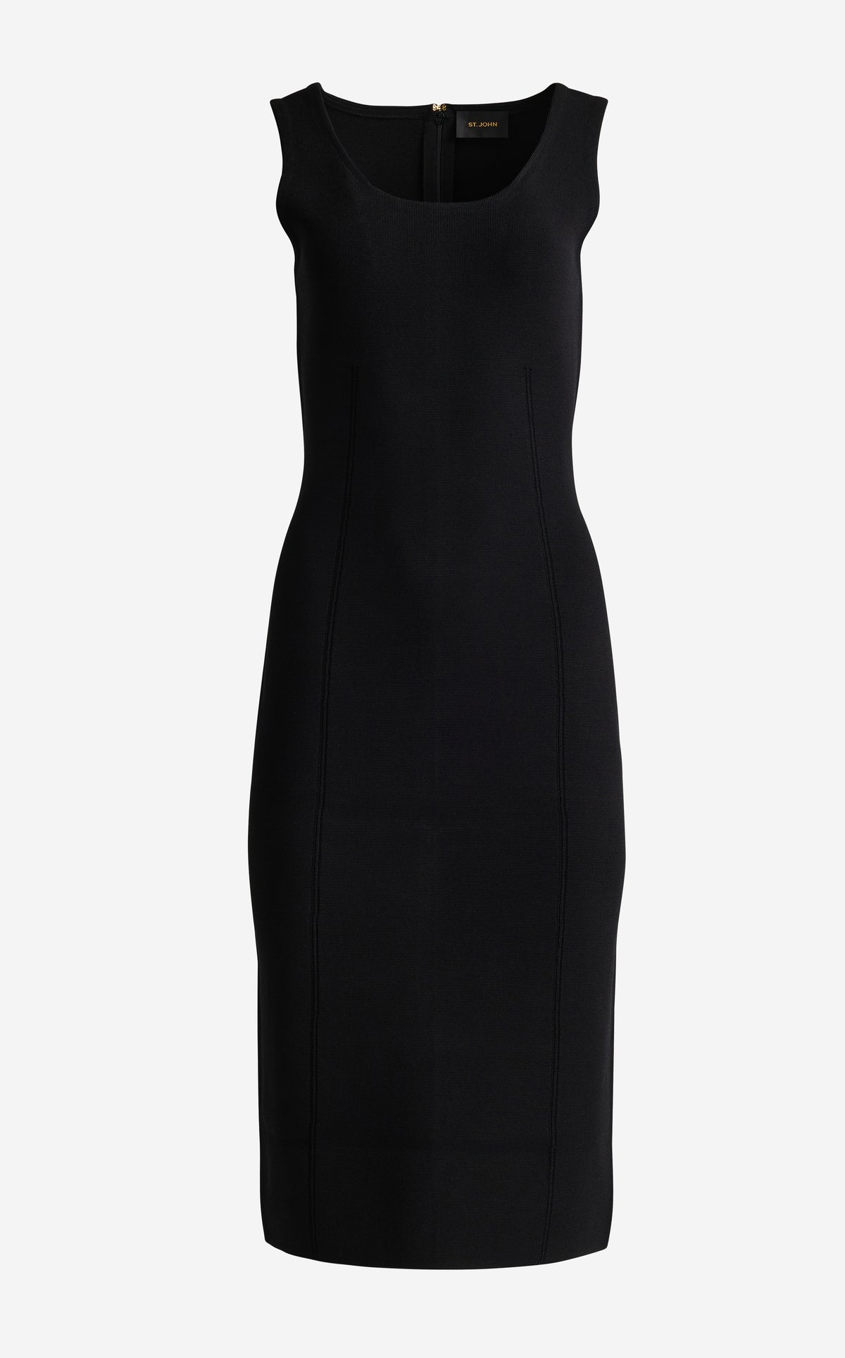st john dress Lynn In Santa Roma Knit while the open back Color:Charcoal Lauren Sánchez Wears Schiaparelli Summer Fashion