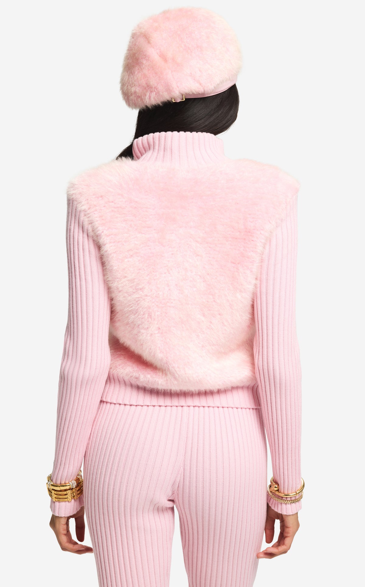 Jacket in Knit Fur