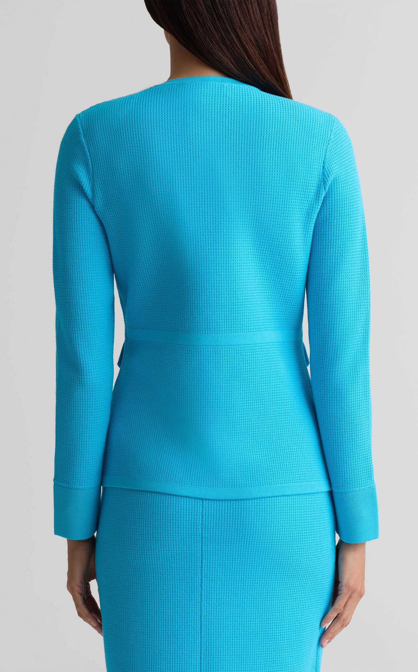 Crew Neck Button Jacket