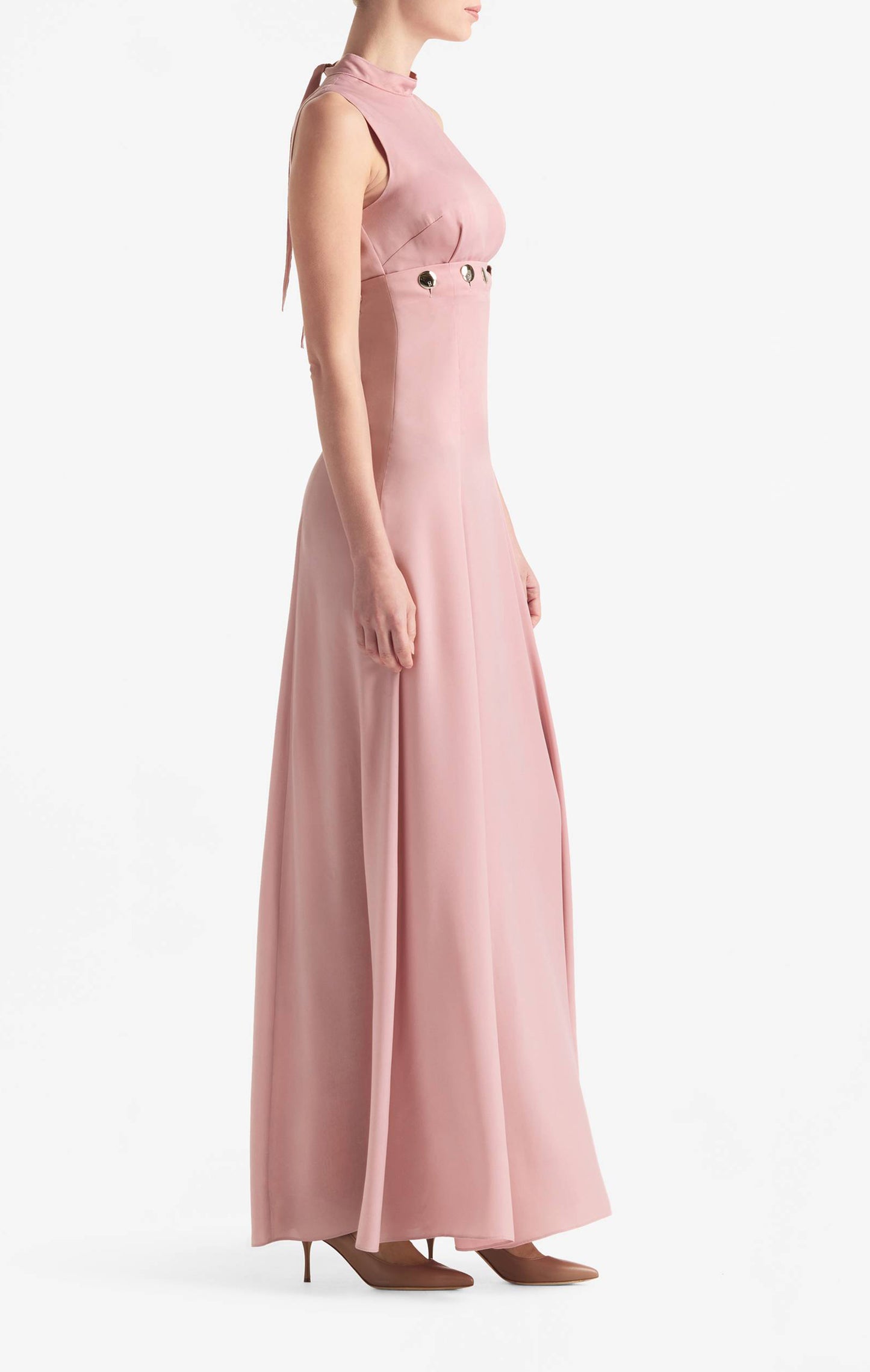 Satin Velvet Gown