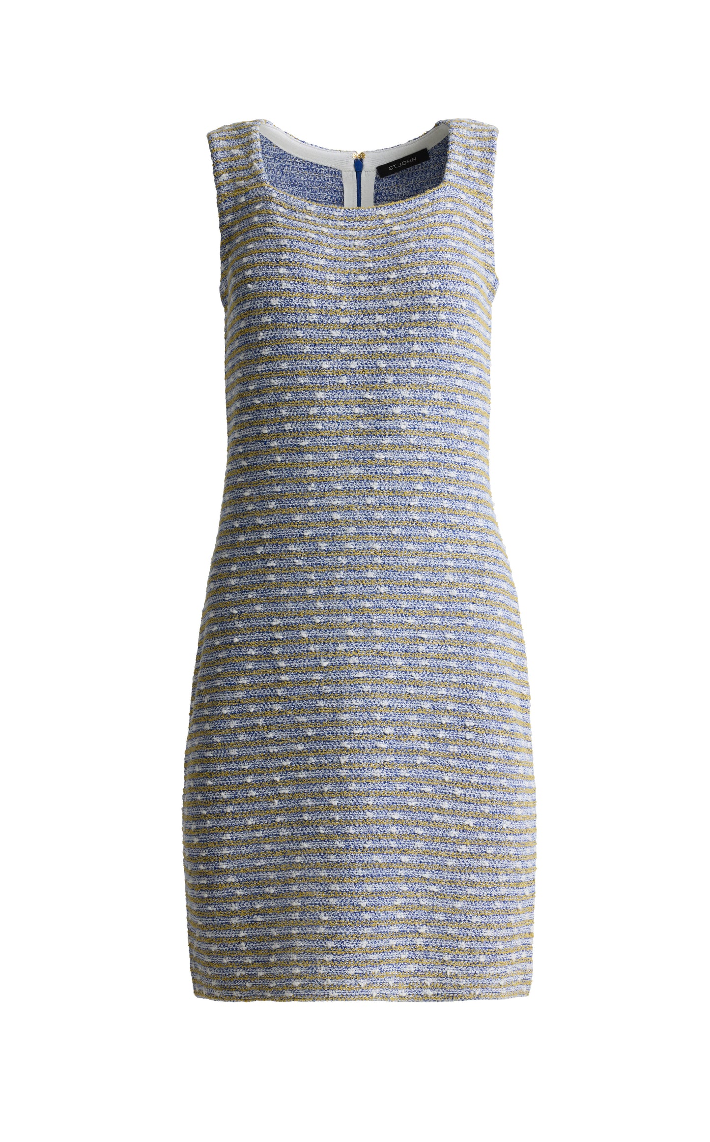 Striped Slub Tweed Knit Dress