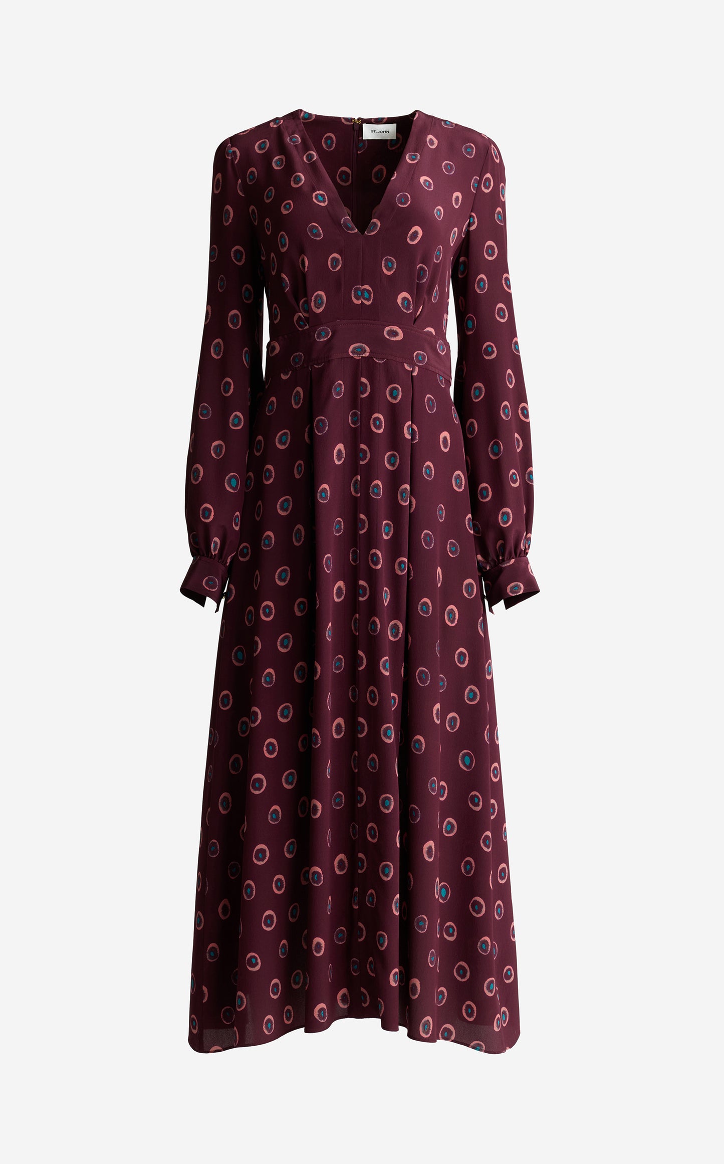 Jill Dress In Abstract Ink Print