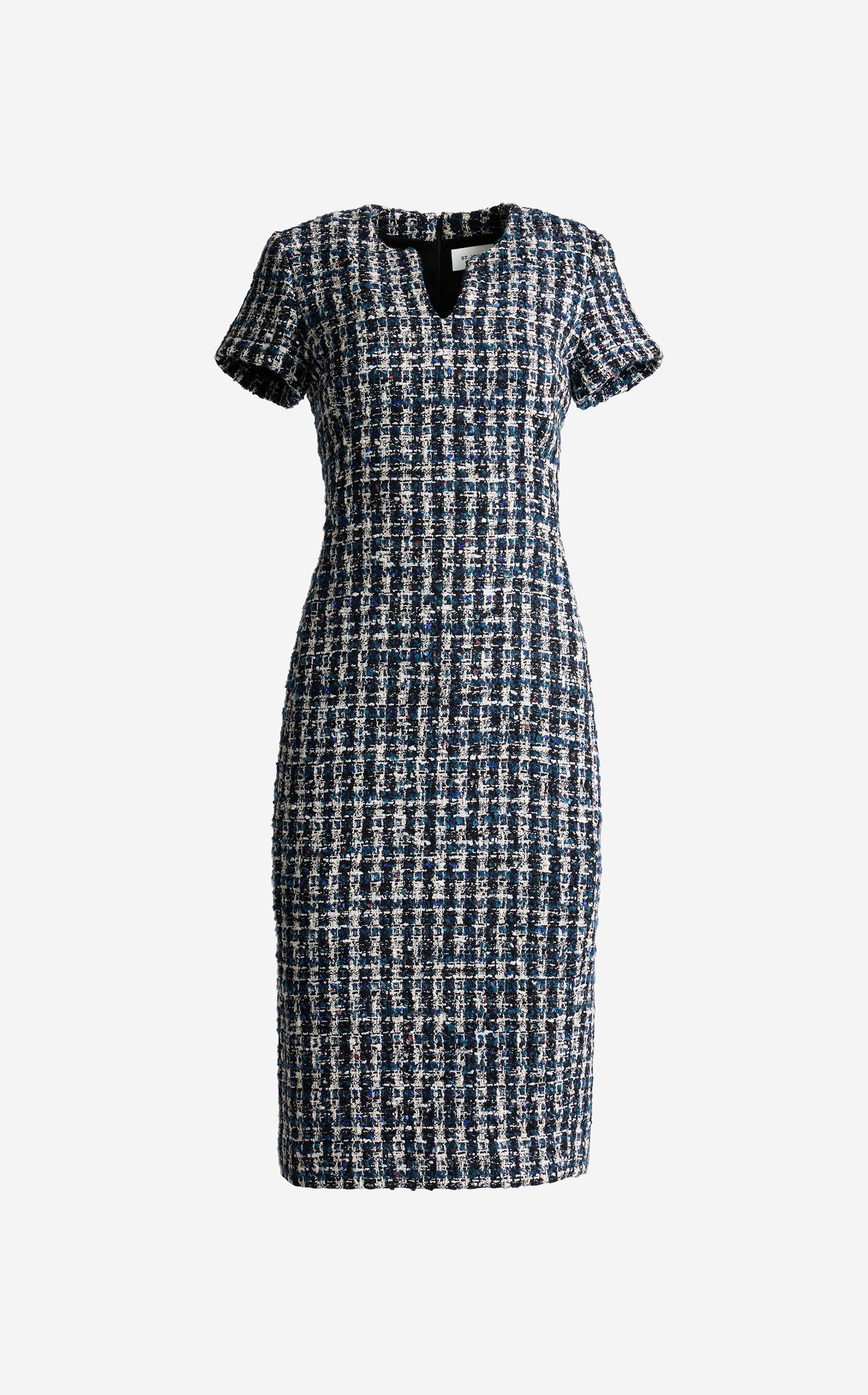Vicki Dress In Aspen Tweed – St. John Knits