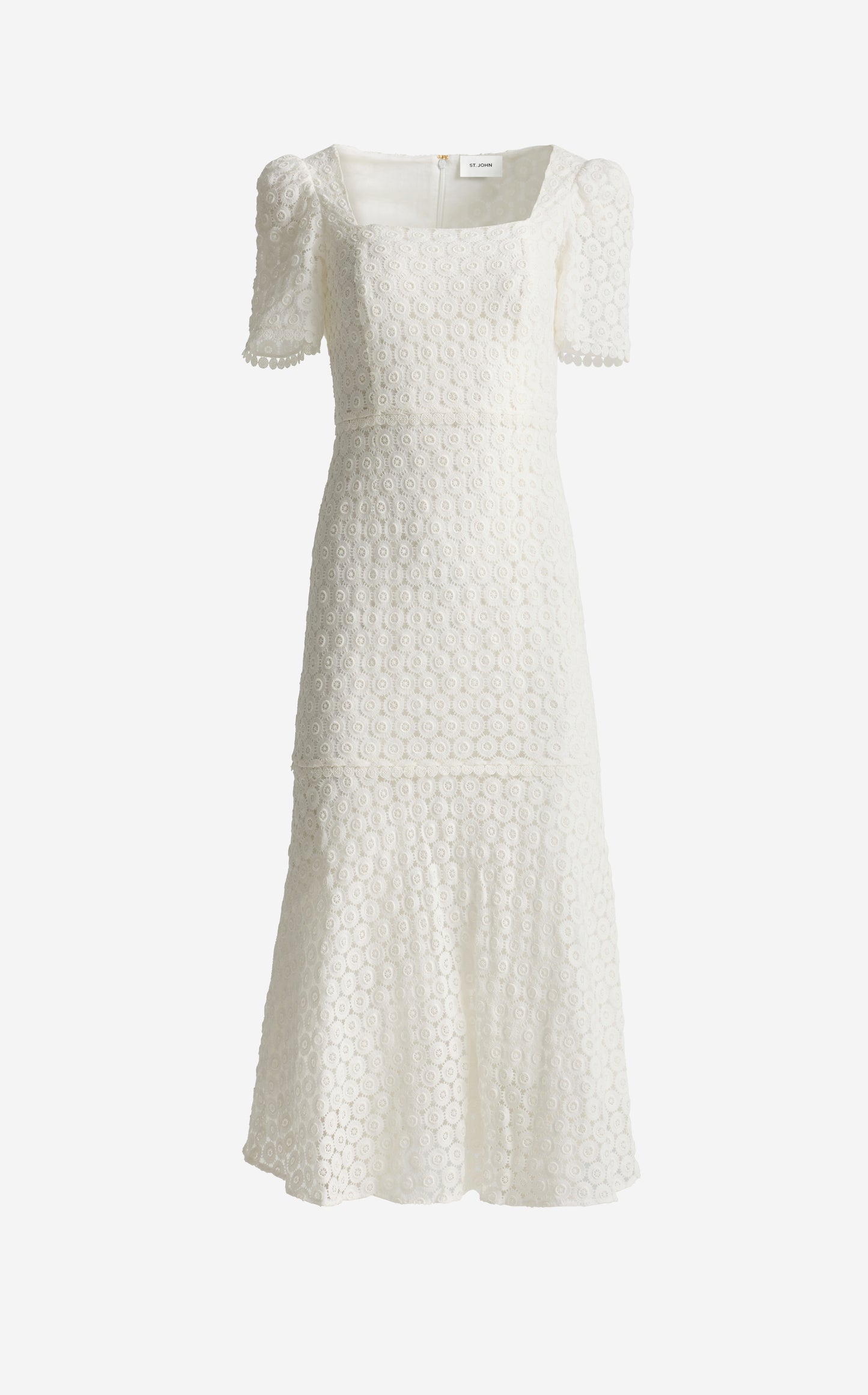 Fiorella Dress in Geometric Eyelet