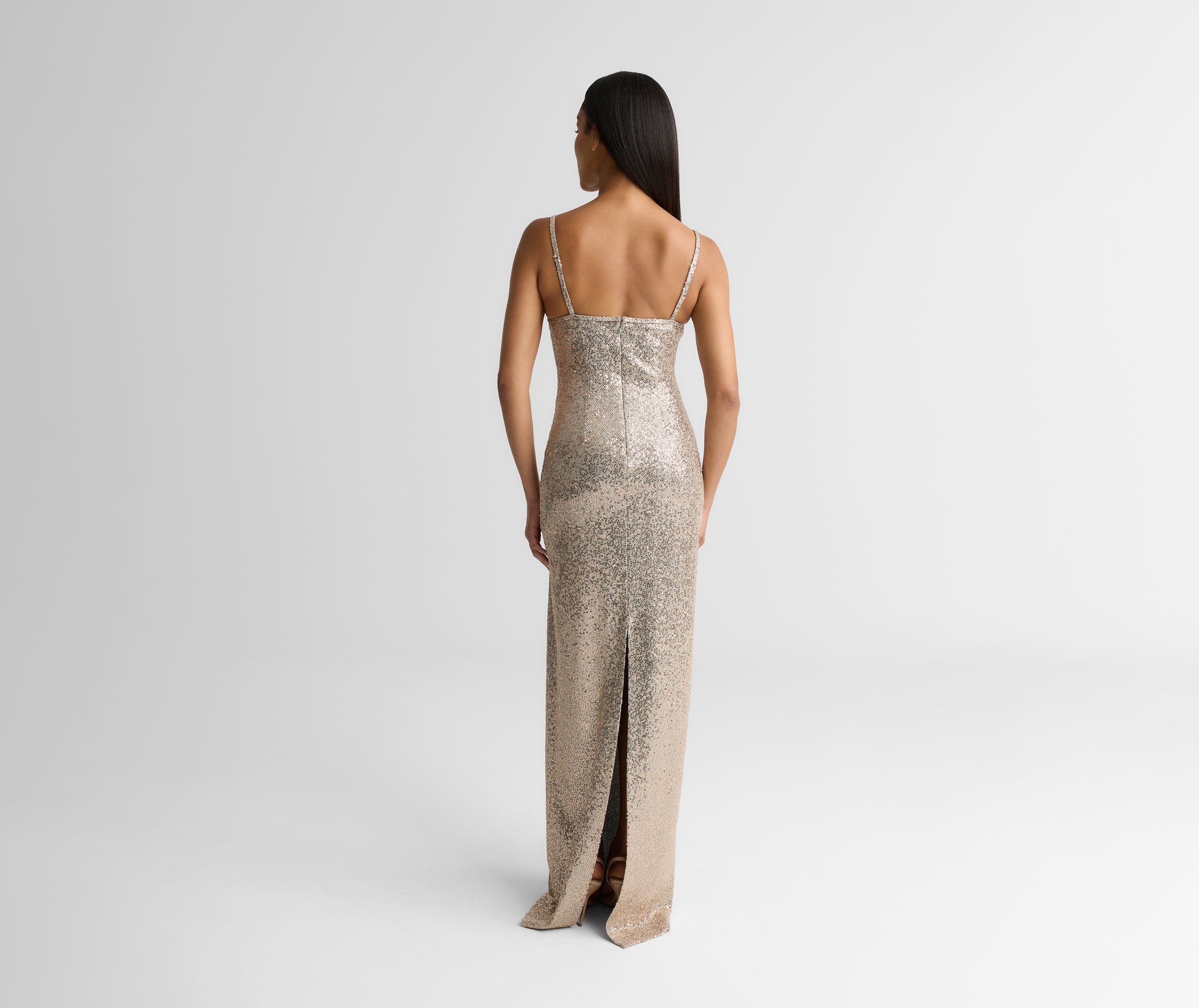 Isa Gown In Soft Tailored Sequin St. John Knits Isa Gown In Soft Tailored Sequin St. John Knits