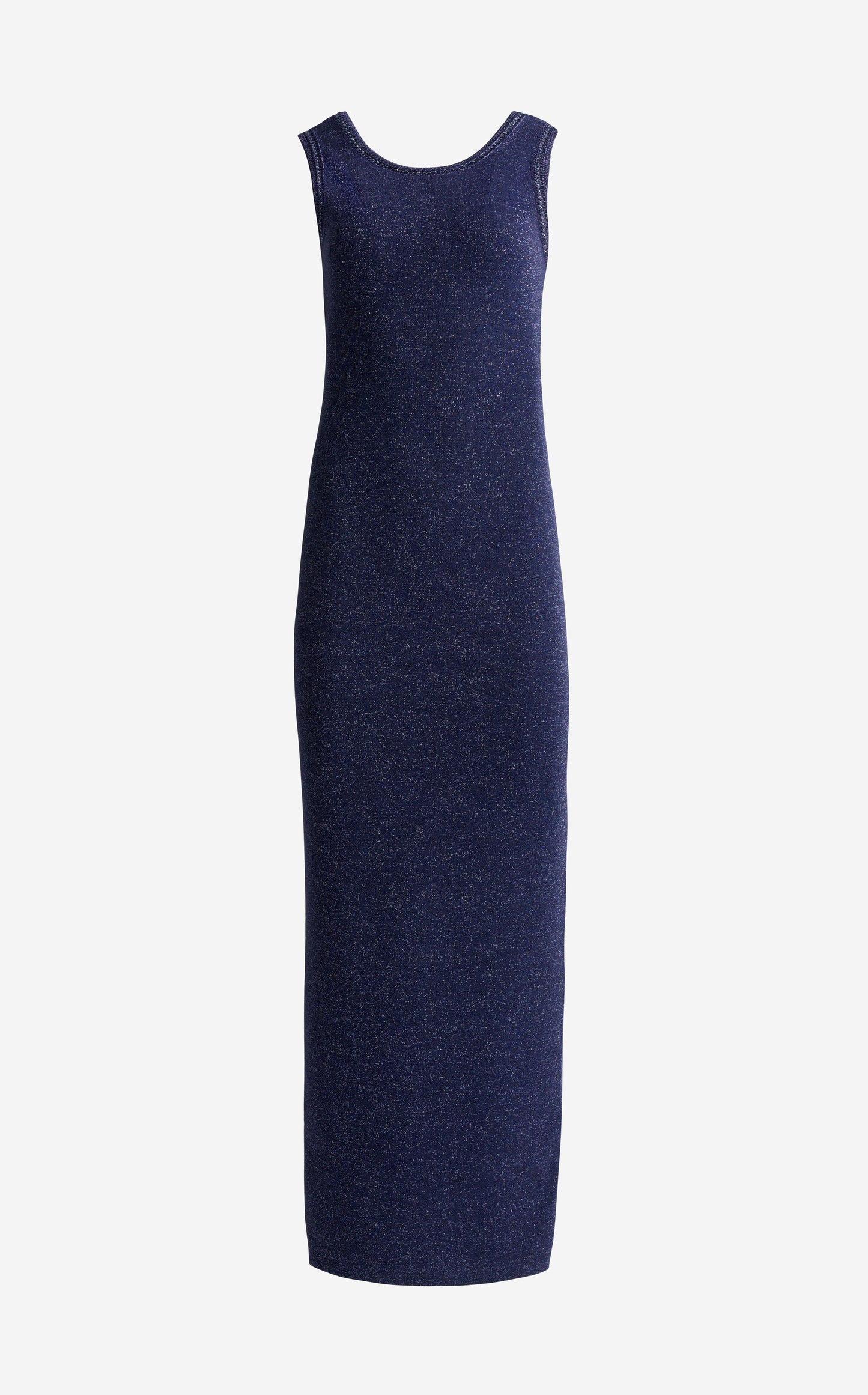 Gown In Metallic DoubleFace Knit