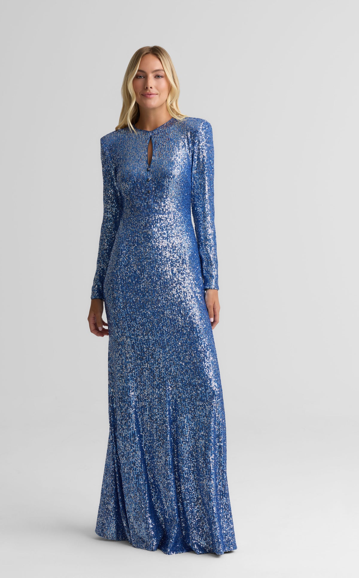 Gown In Stretch Paillettes