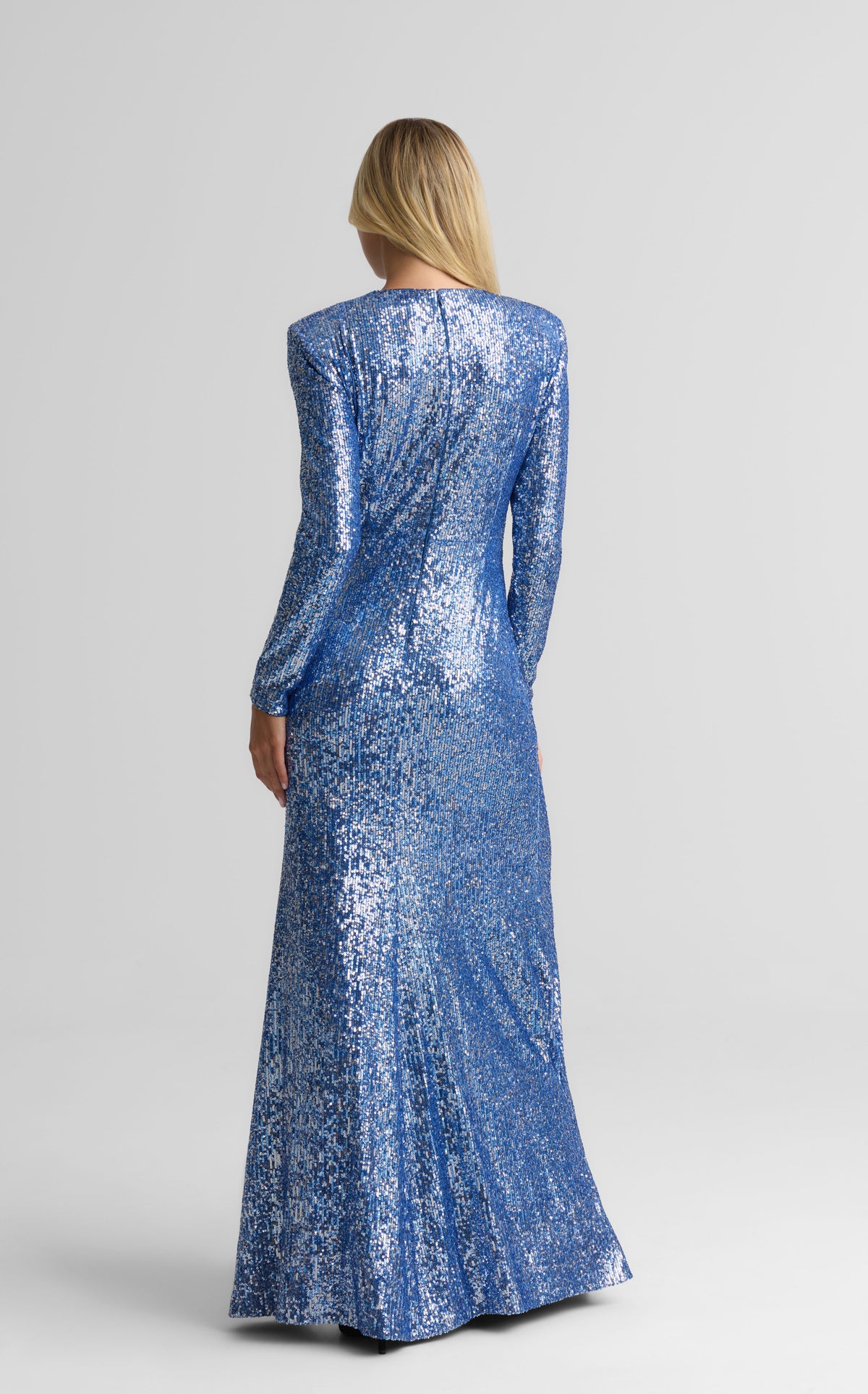 Gown In Stretch Paillettes