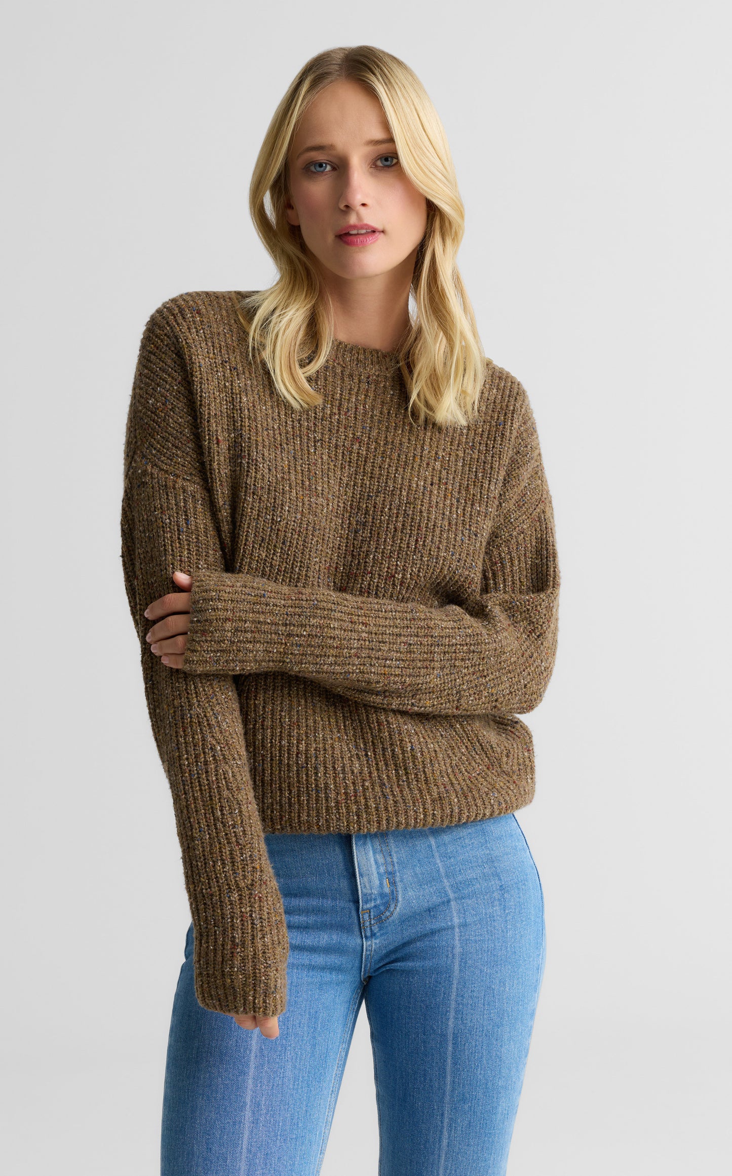 Patty Sweater In Donegal Knit