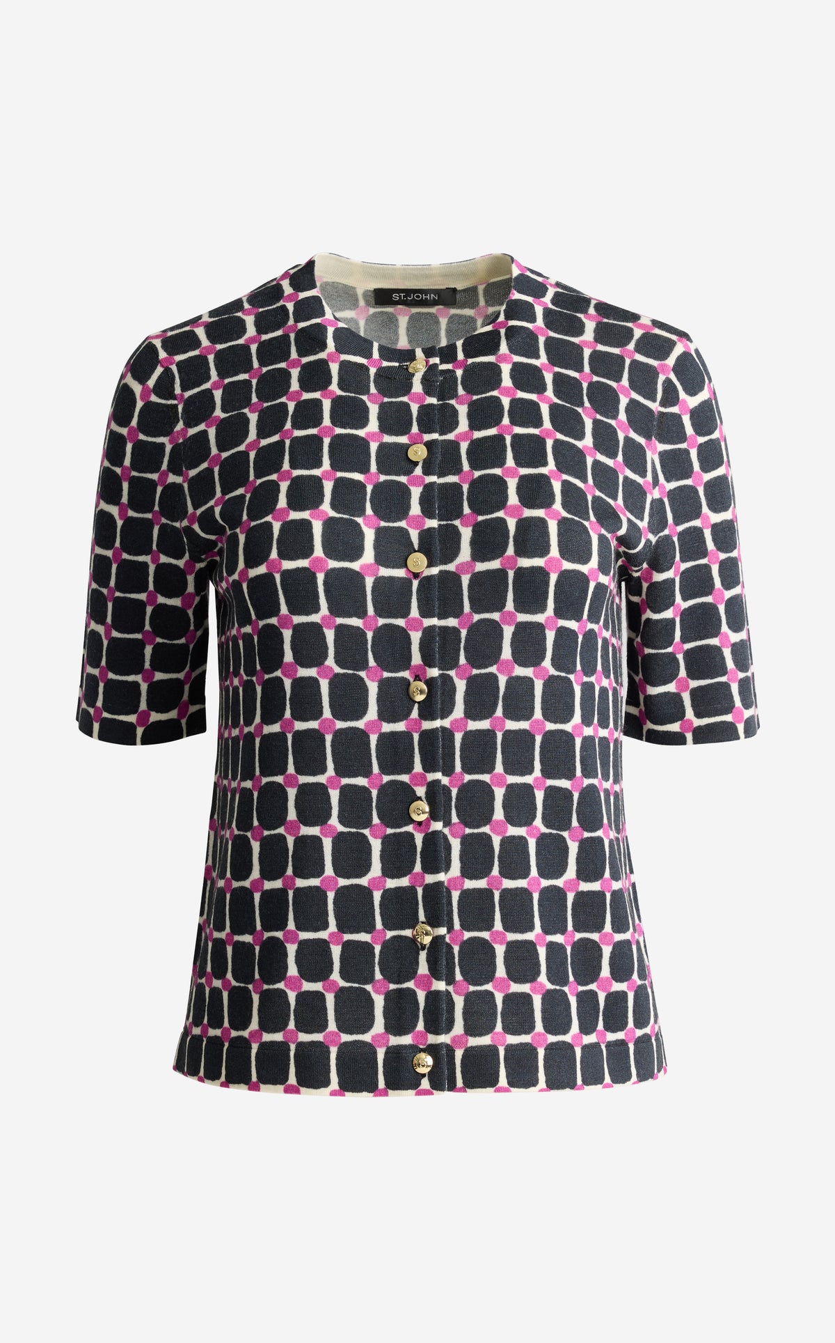 Printed Knit Cardigan