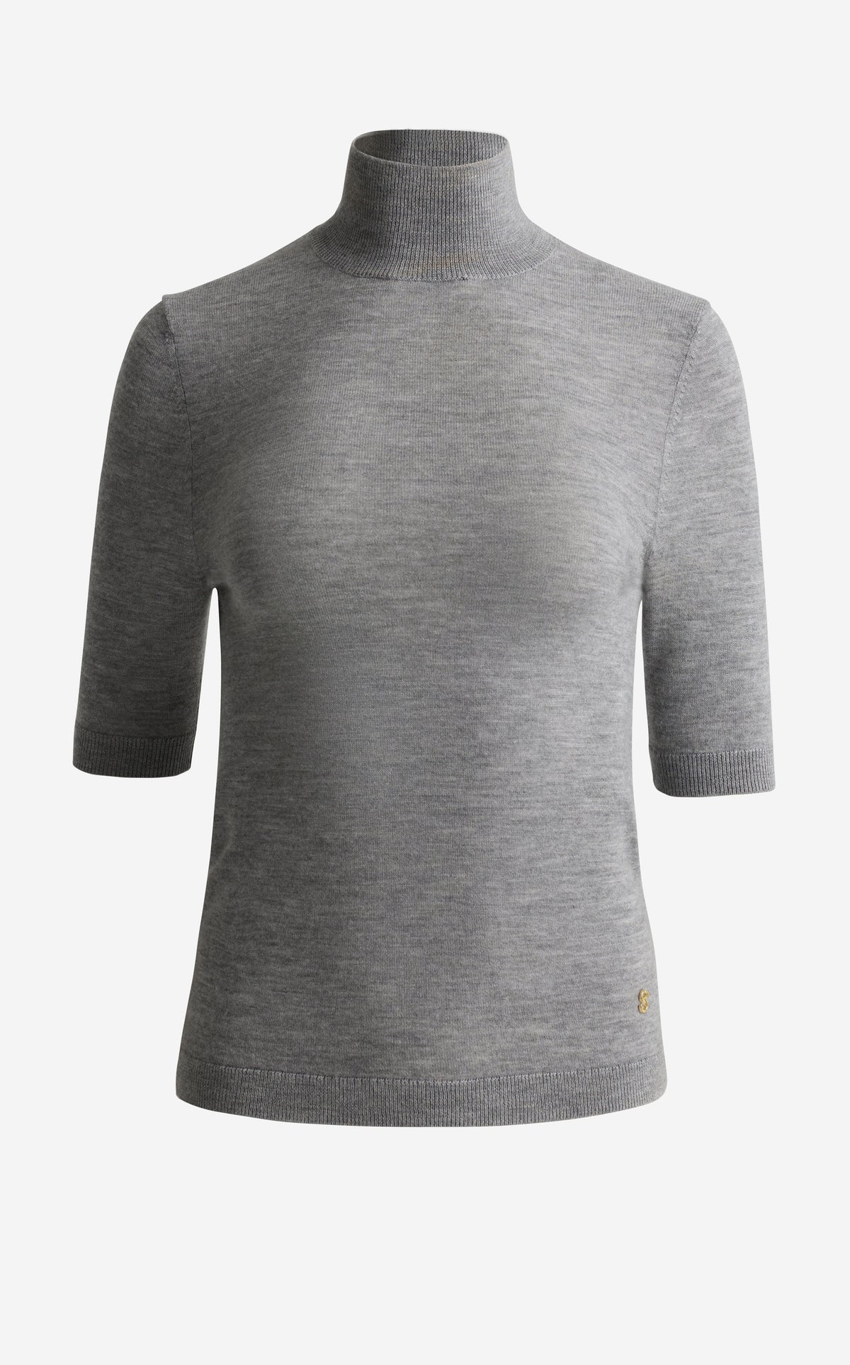 Mock Neck Sweater In Fine Gauge Cashmere