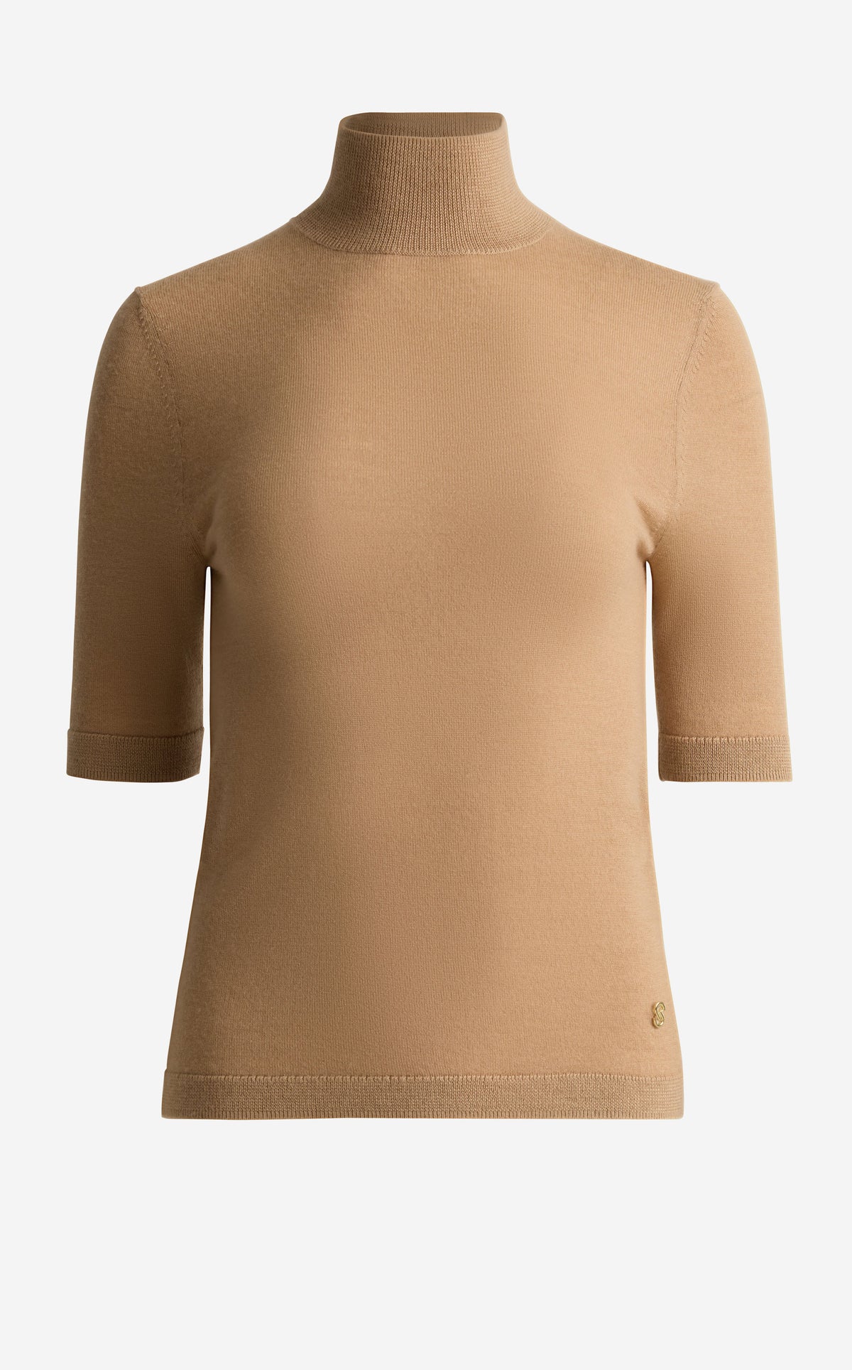 Mock Neck Sweater In Fine Gauge Cashmere
