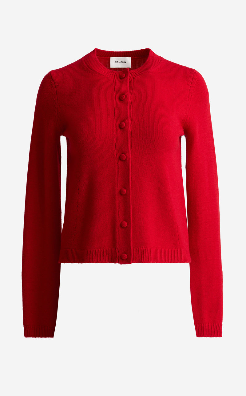 Cardigan In Wool Cashmere Knit