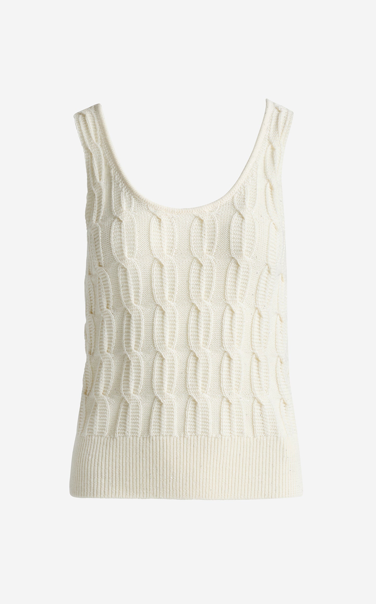 Diana Shell In Merino Blend Cable Knit