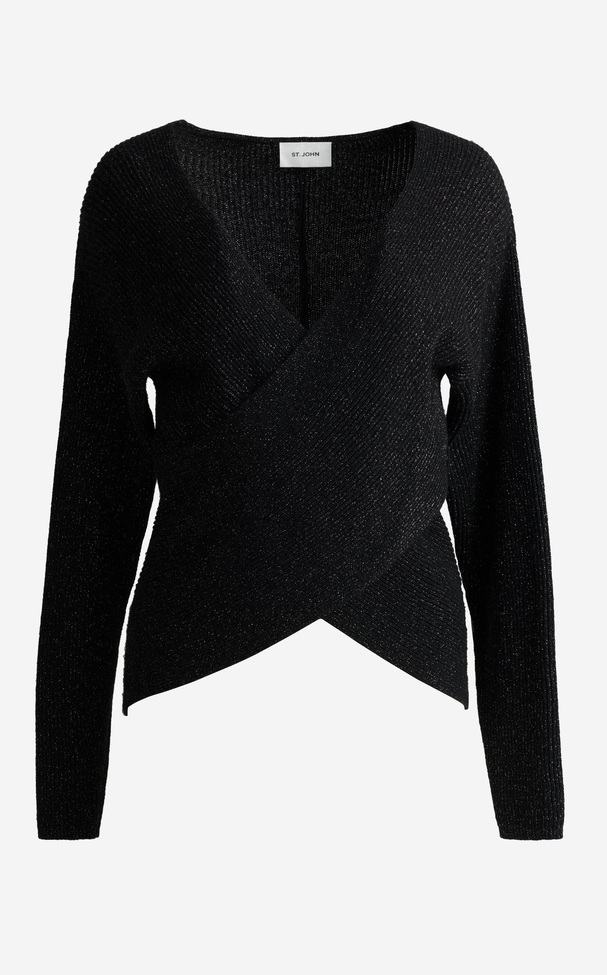 Sweater In Wool Cashmere Metallic Blend