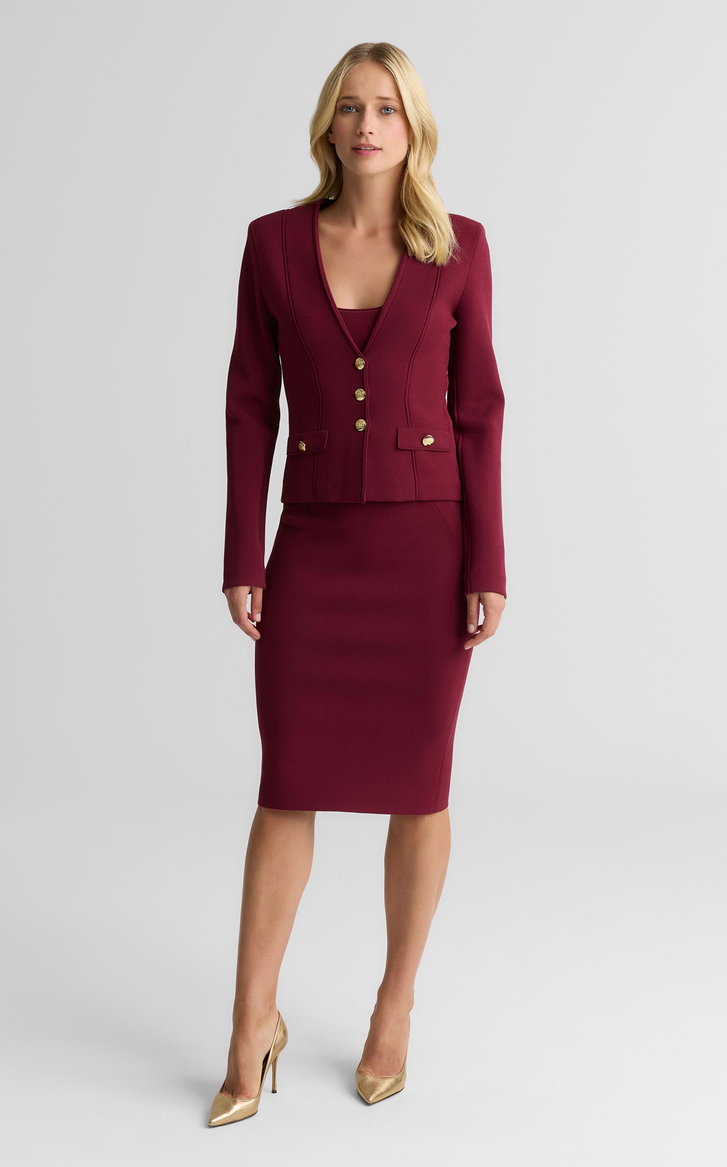 Kay Jacket In Santa Roma Knit