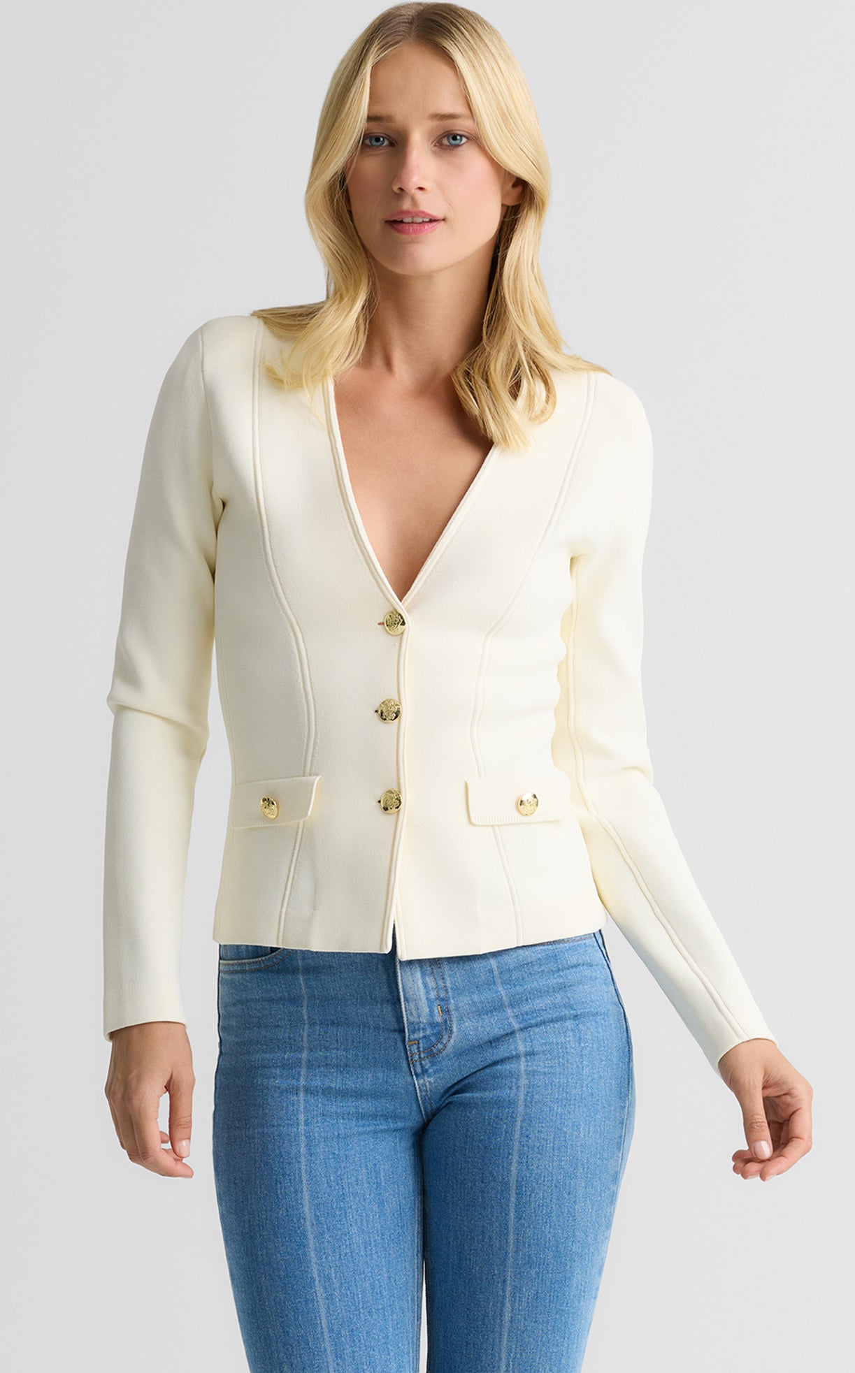 Kay Jacket In Santa Roma Knit