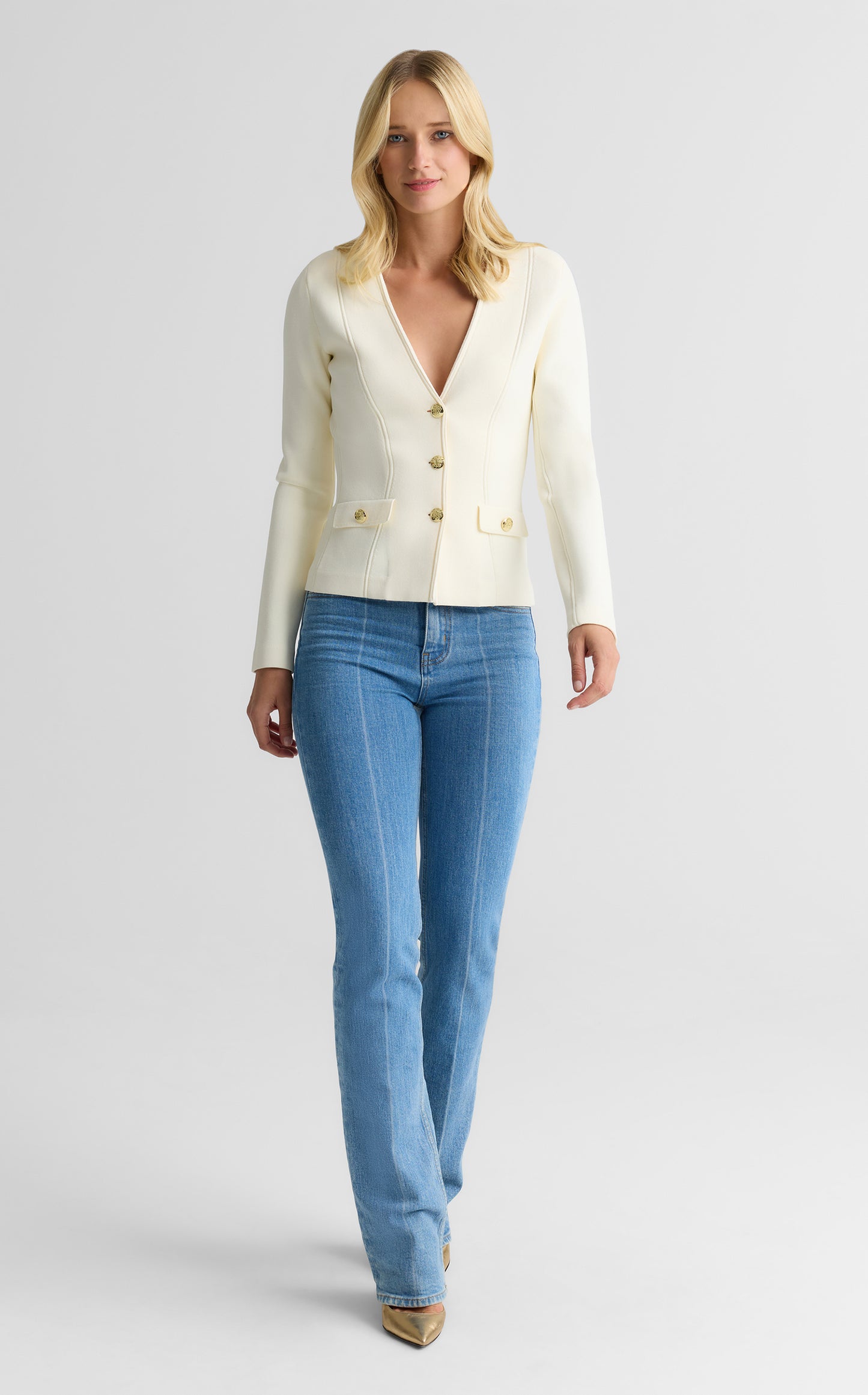 Kay Jacket In Santa Roma Knit