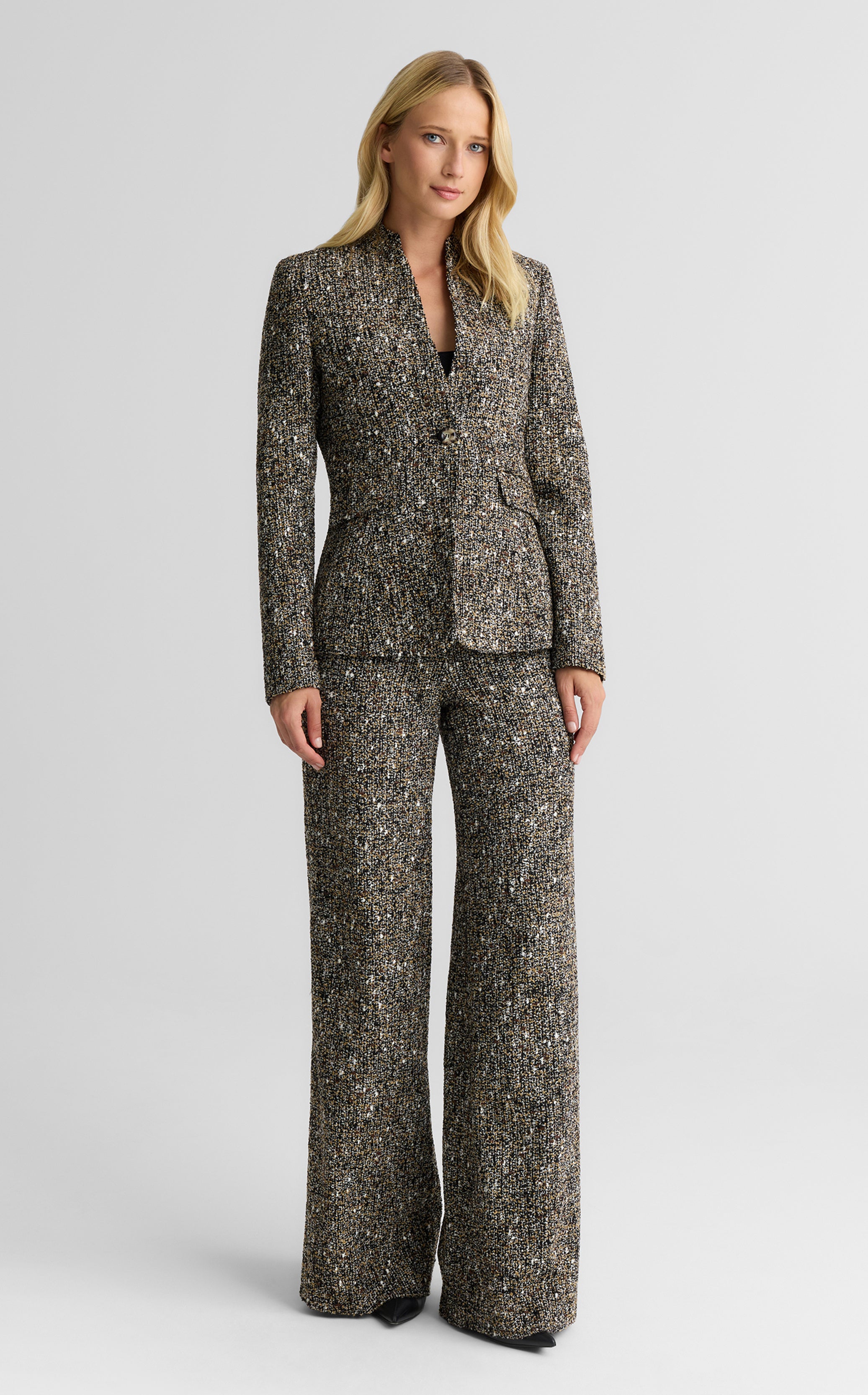 Cynthia Jacket In Kensington Tweed – St. John Knits