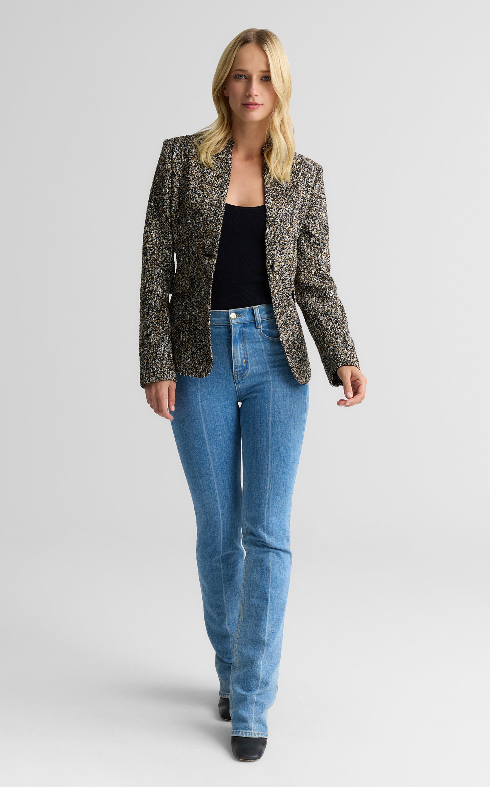 Cynthia Jacket In Kensington Tweed – St. John Knits