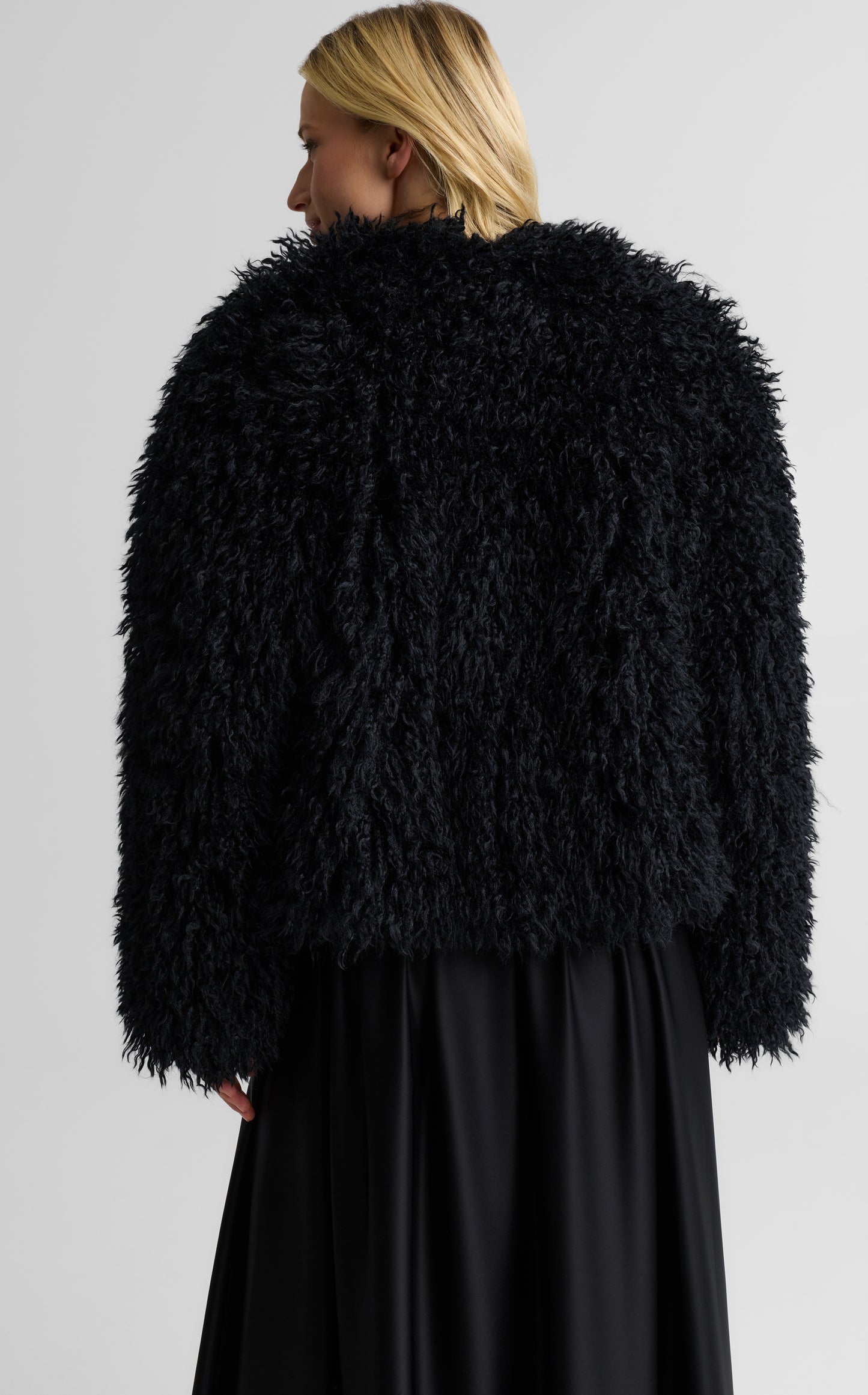 Genevieve Jacket In Mongolian Faux Fur