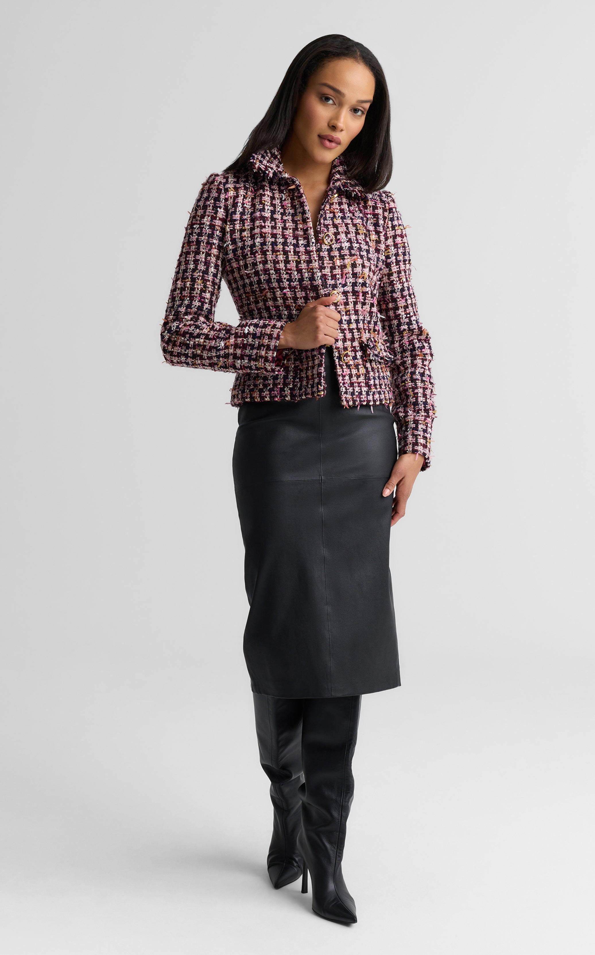 Bristol Jacket In Lachman Tweed – St. John Knits