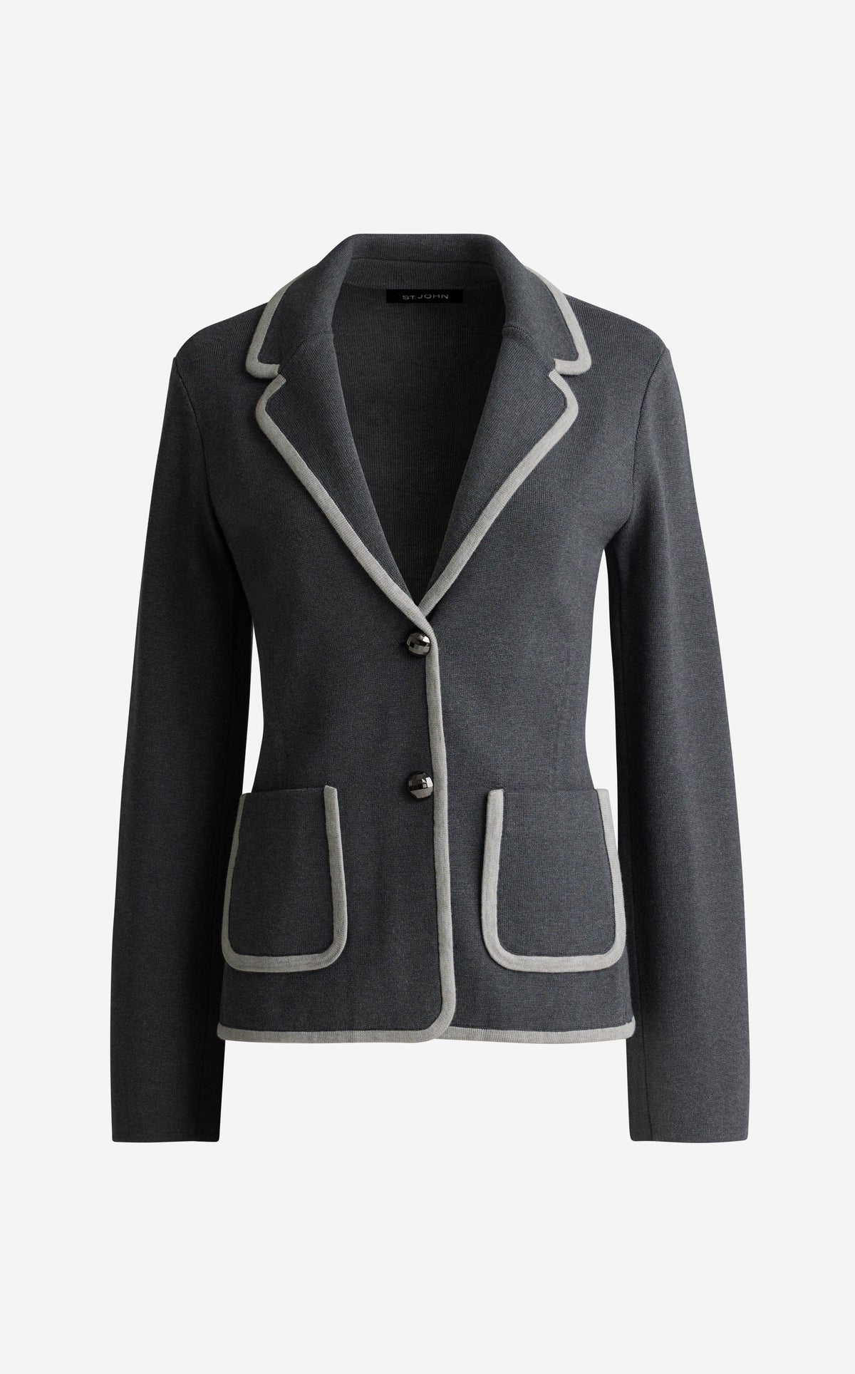 Contrast Border Blazer