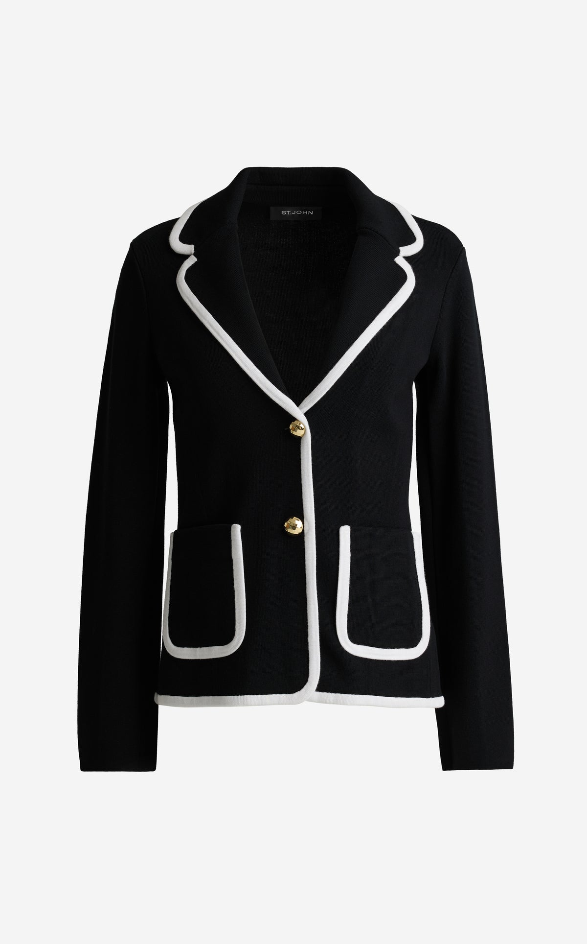 Contrast Border Blazer