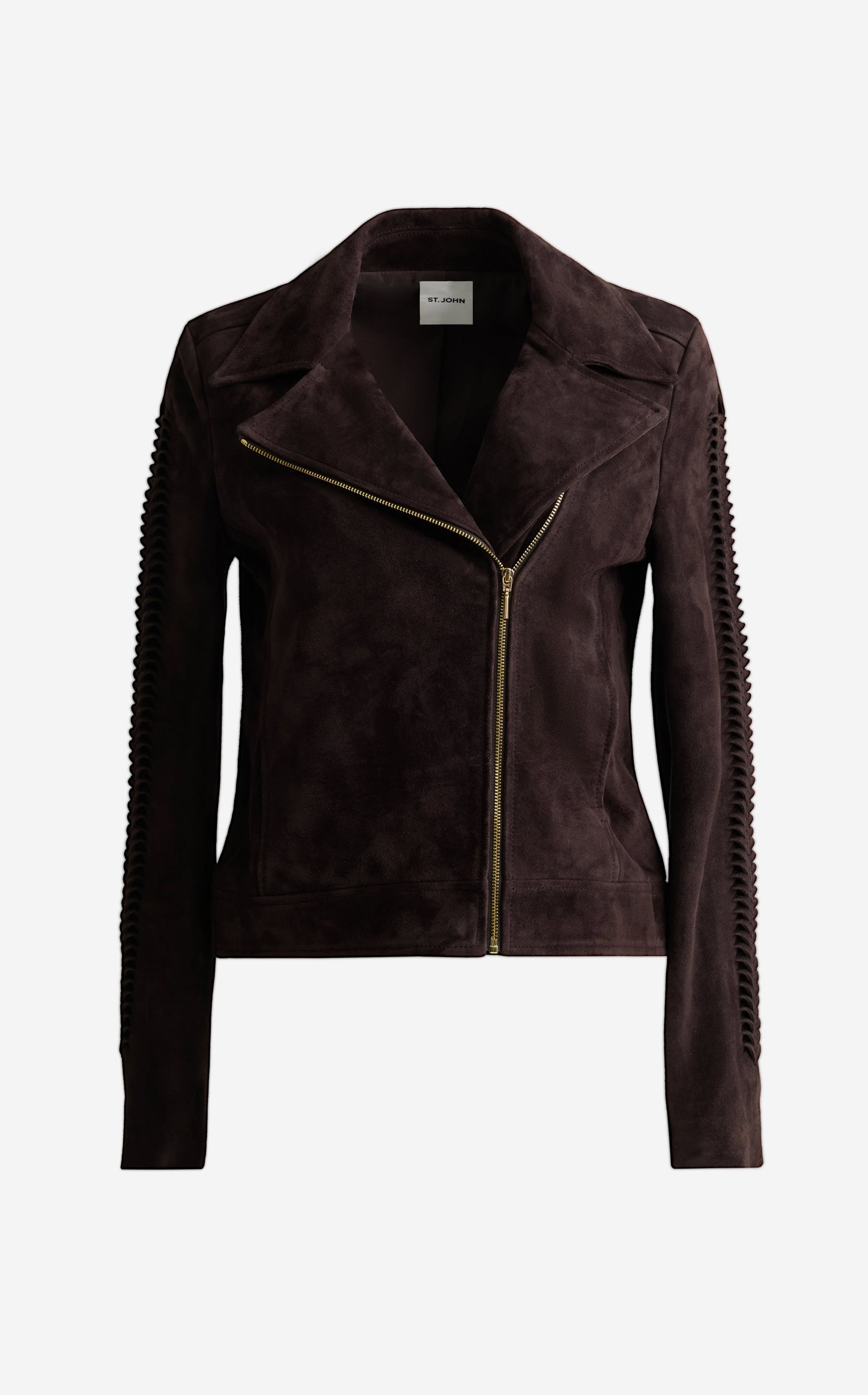 Jacket In Braided Suede