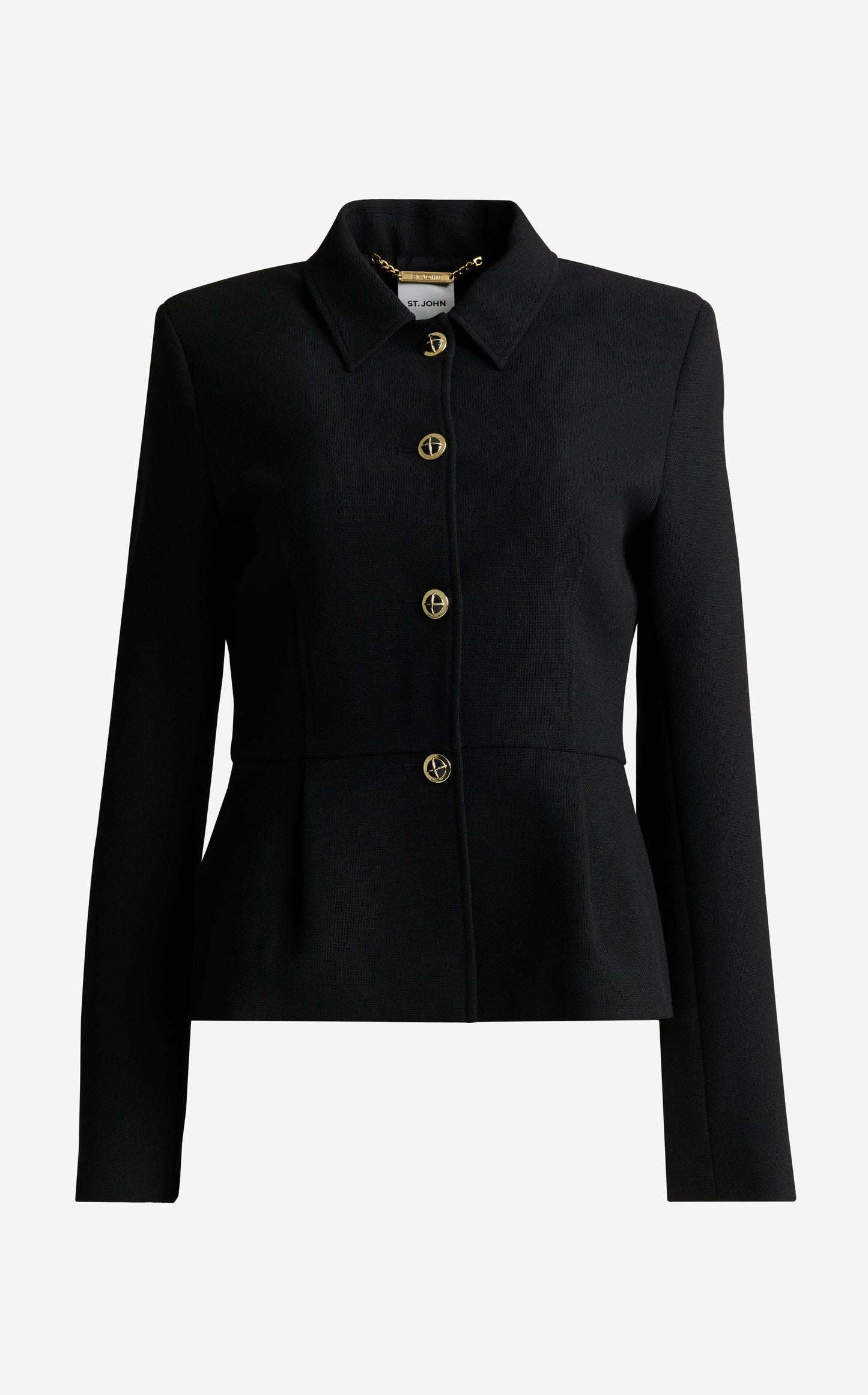 Peplum Jacket In Stretch Suiting