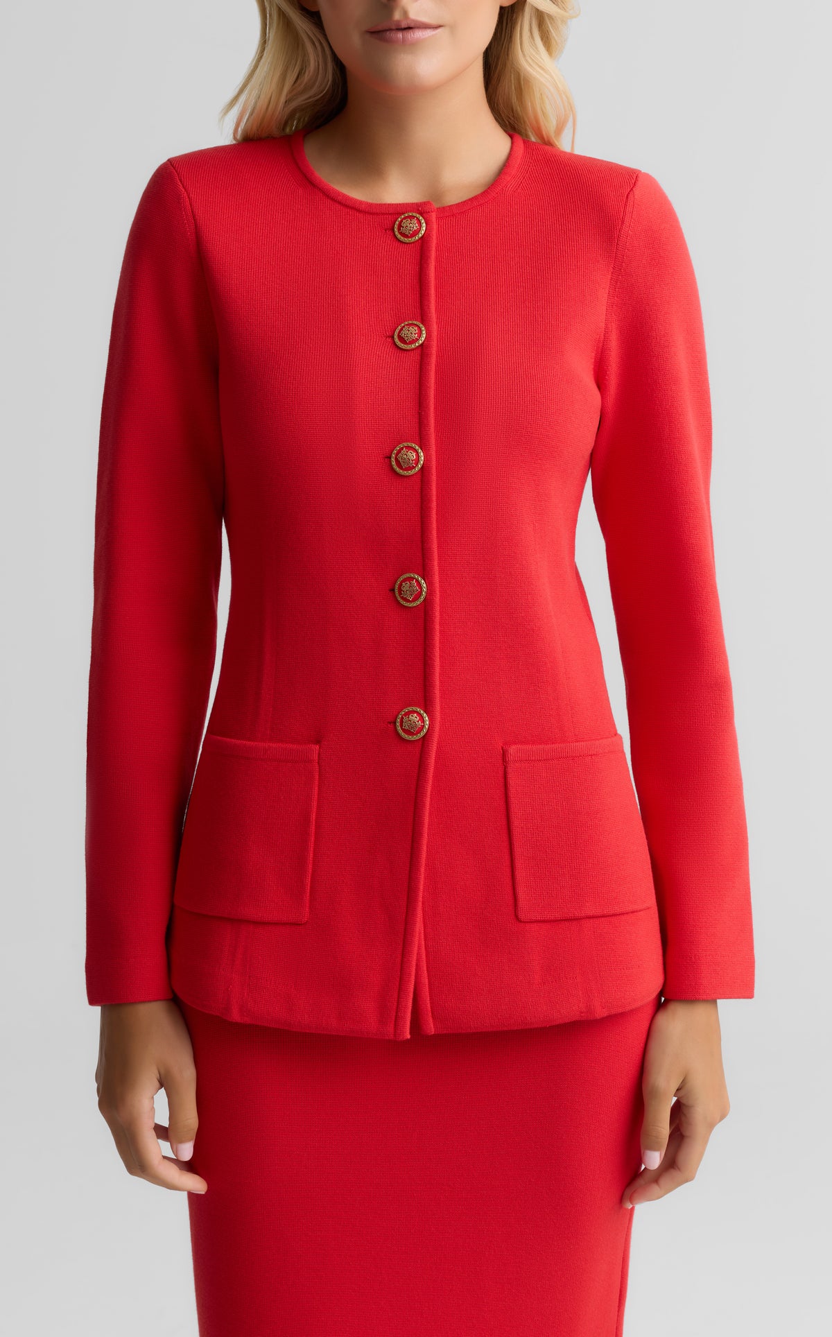Milano Knit Button Jacket