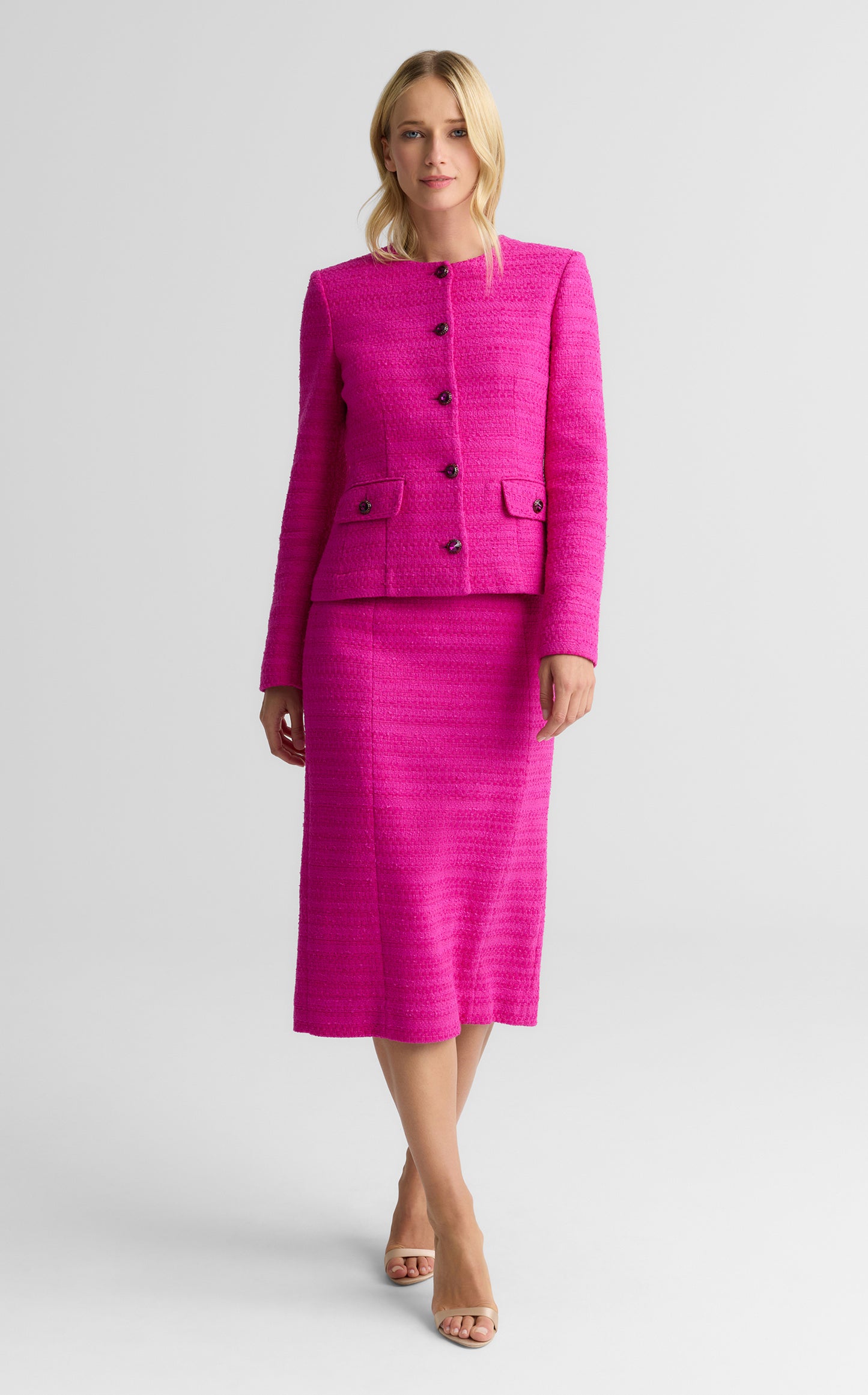 Debra Dress In Bloomsbury Tweed