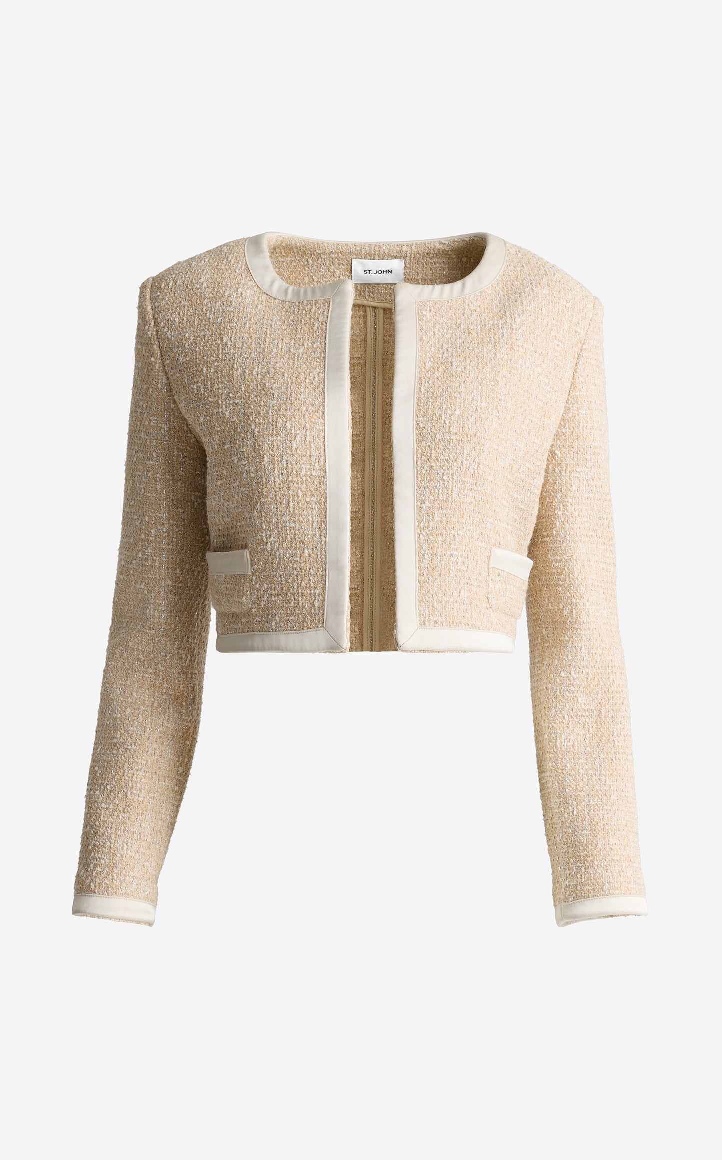 Carrie Jacket In Satin Framed Arcadia Tweed