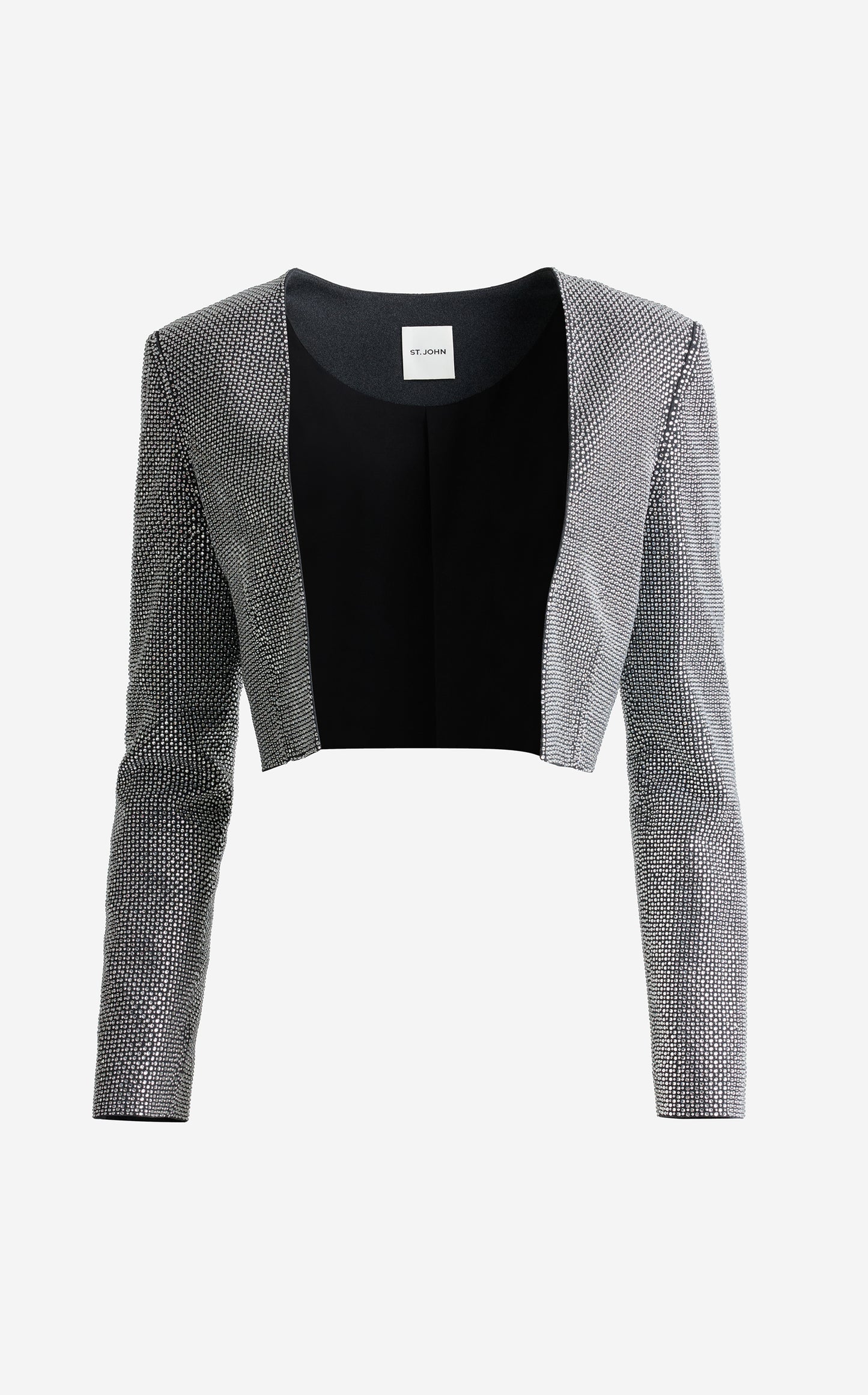 Trina Jacket In Embellished Heathered Crepe